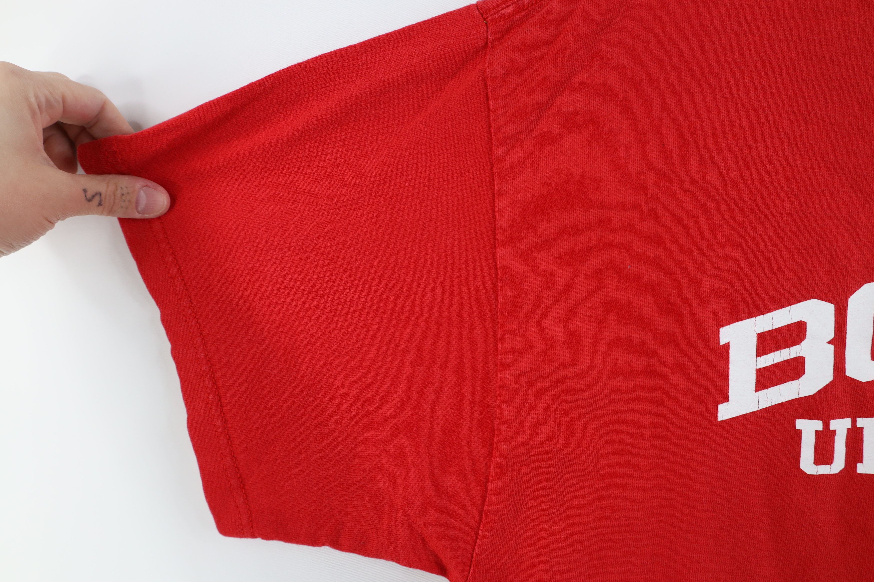 Vintage Vintage 90s Spell Out Boston University Short Sleeve T-Shirt Size US M / EU 48-50 / 2 - 6 Thumbnail