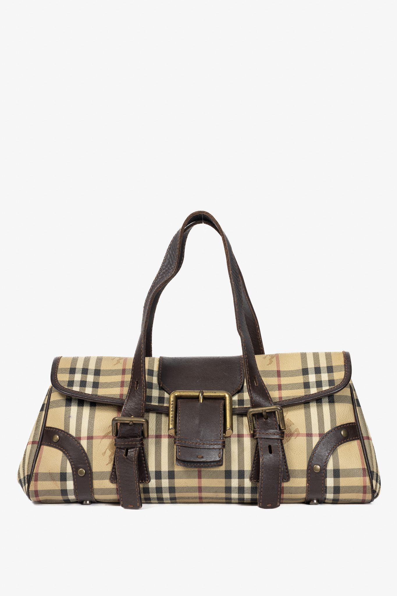 Burberry Burberry Haymarket Check Buckle-Flap Handbag Size ONE SIZE - 1 Thumbnail