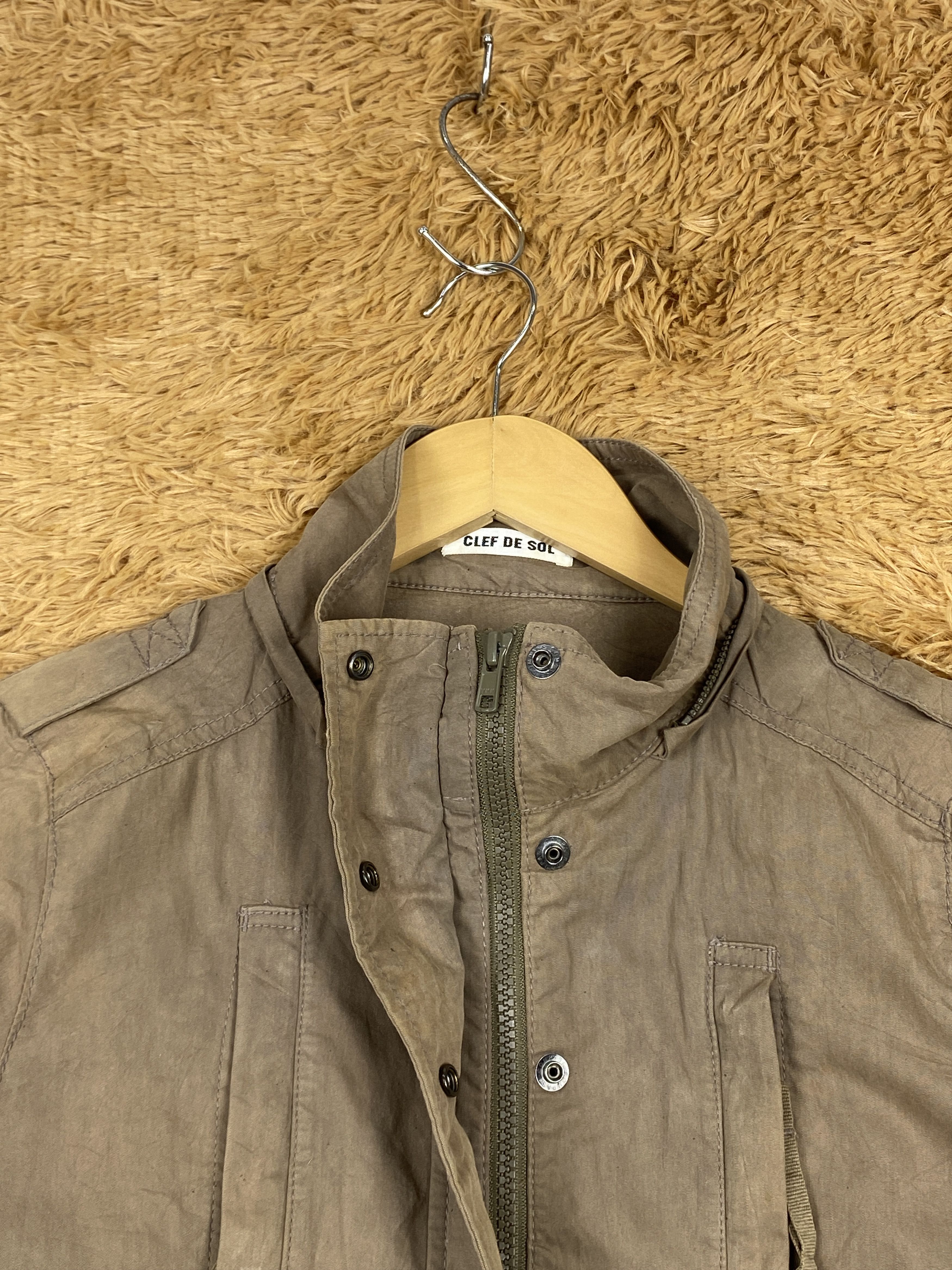 Vintage Vintage Clef De Sol Zip Up Utility Jacket J1724 Size US S / EU 44-46 / 1 - 3 Thumbnail