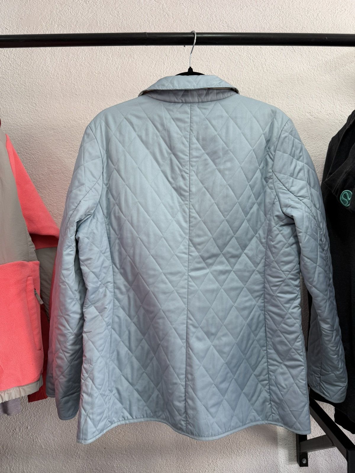 Burberry Burberry London Quilted Nova Check Jacket - Sky Blue Size M / US 6-8 / IT 42-44 - 2 Thumbnail