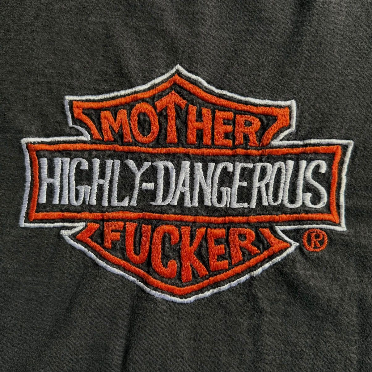 Vintage vintage 2000s mother highly-dangerous fucker t-shirt Size US XL / EU 56 / 4 - 3 Thumbnail