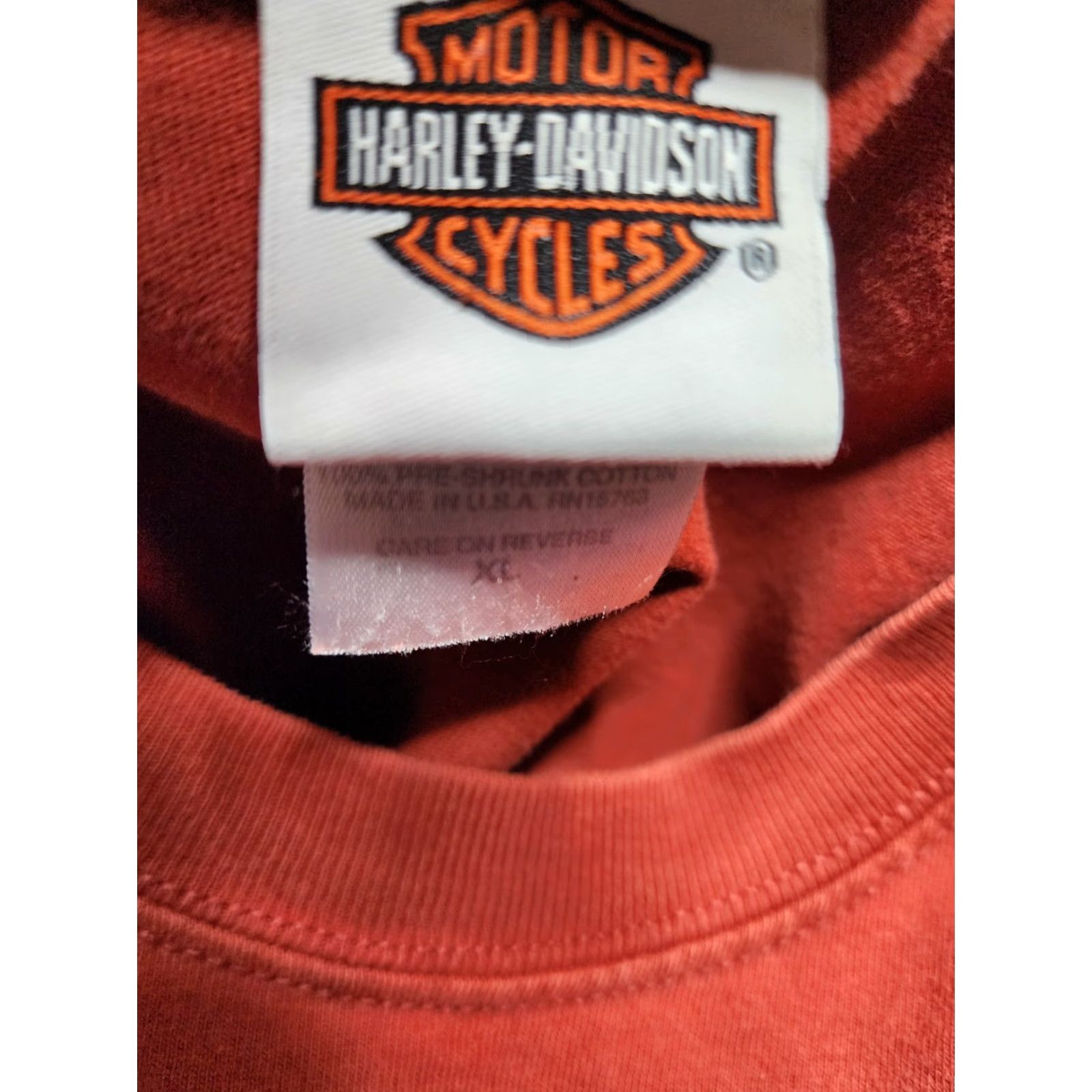 Harley Davidson Harley Davidson Mens XL Red Short Sleeve T-Shirt Looney Tunes Yosemite Sam Graphic Tee Mens Size US XL / EU 56 / 4 - 8 Thumbnail