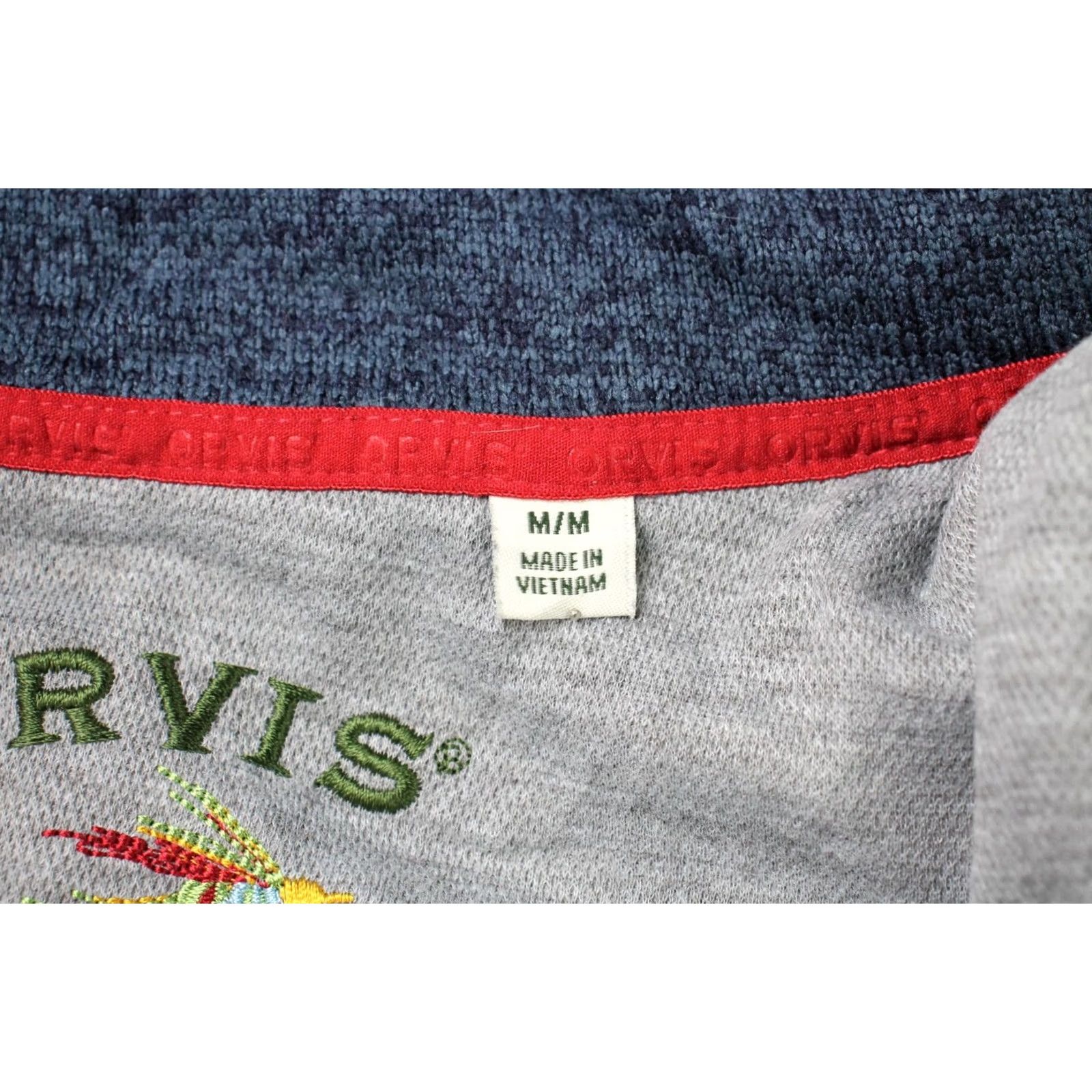 Orvis Orvis Waistcoat Men MEDIUM Full Zip High Neck Knitted Melange Blue Size US M / EU 48-50 / 2 - 7 Thumbnail