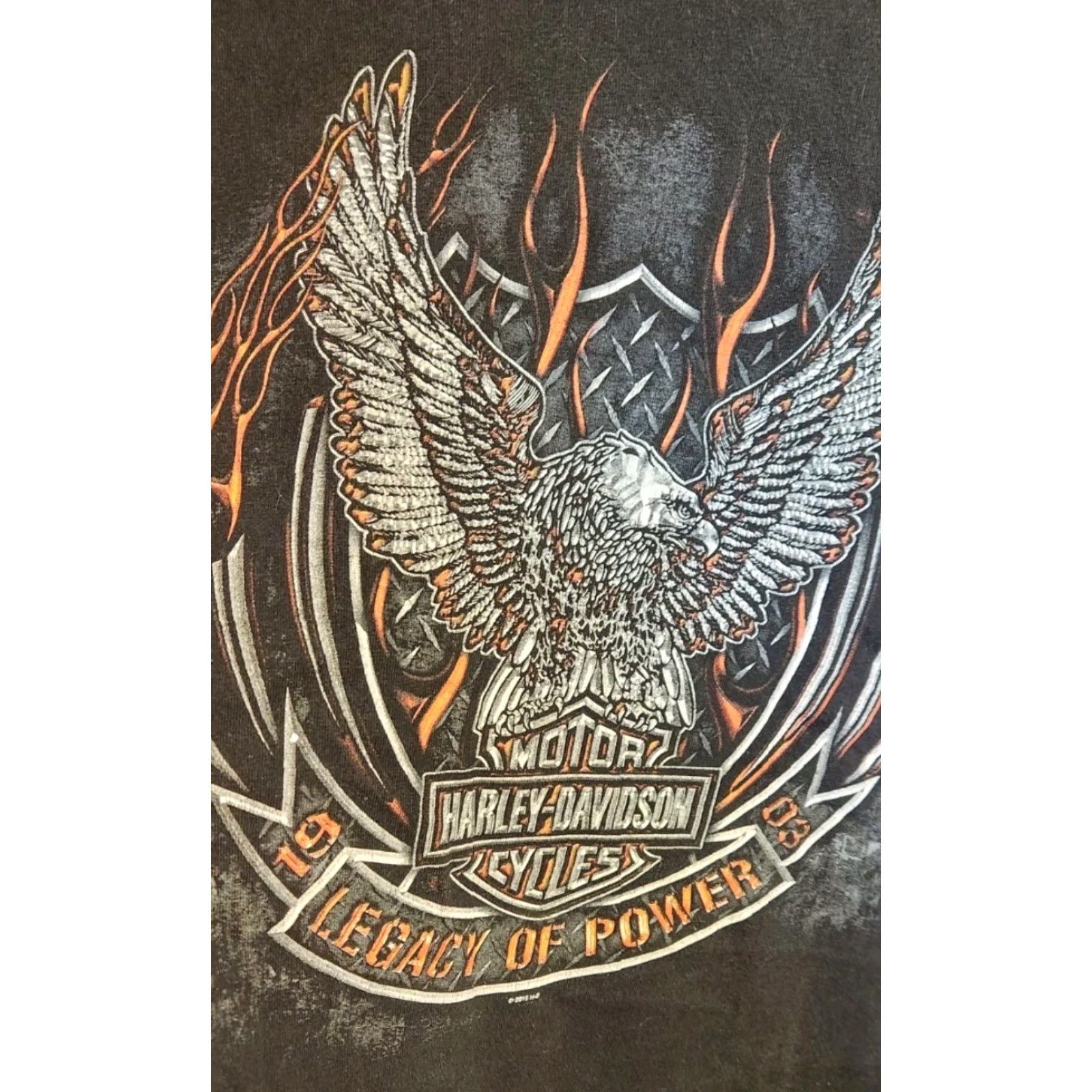 Harley Davidson HARLEY-DAVIDSON Long Sleeve T Shirt Mens 3XL Black Shawano County Wi Biker Motorcycles Shirt Mens 3XL Harley-Davidson Black Graphic Print USA 2010s Size US XXL / EU 58 / 5 - 7 Thumbnail