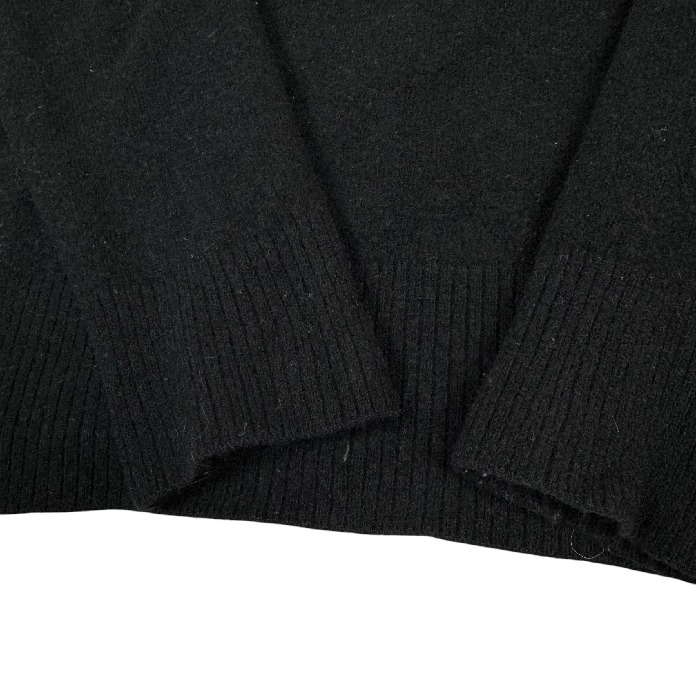 Acne Studios Acne Studios Nalon Face Black Wool Pullover Sweater S Size S / US 4 / IT 40 - 4 Thumbnail