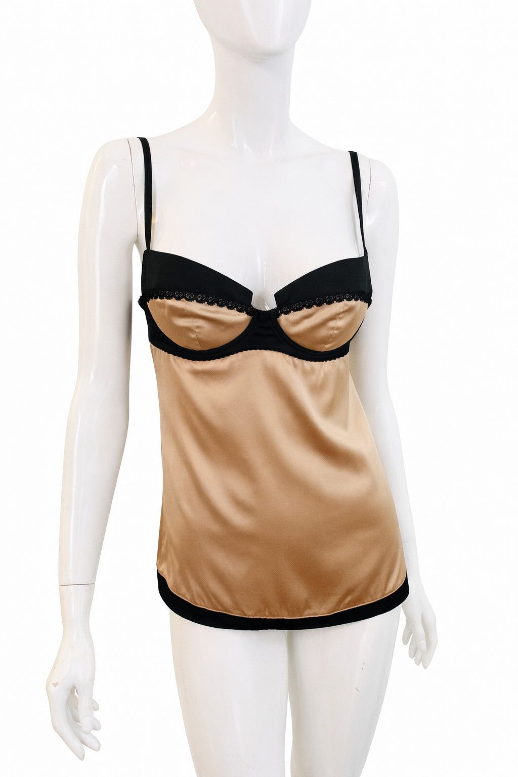 Dolce & Gabbana Dolce & Gabbana Silk Bustier Top – Satin D&G Corset - Large Size L / US 10 / IT 46 - 6 Thumbnail