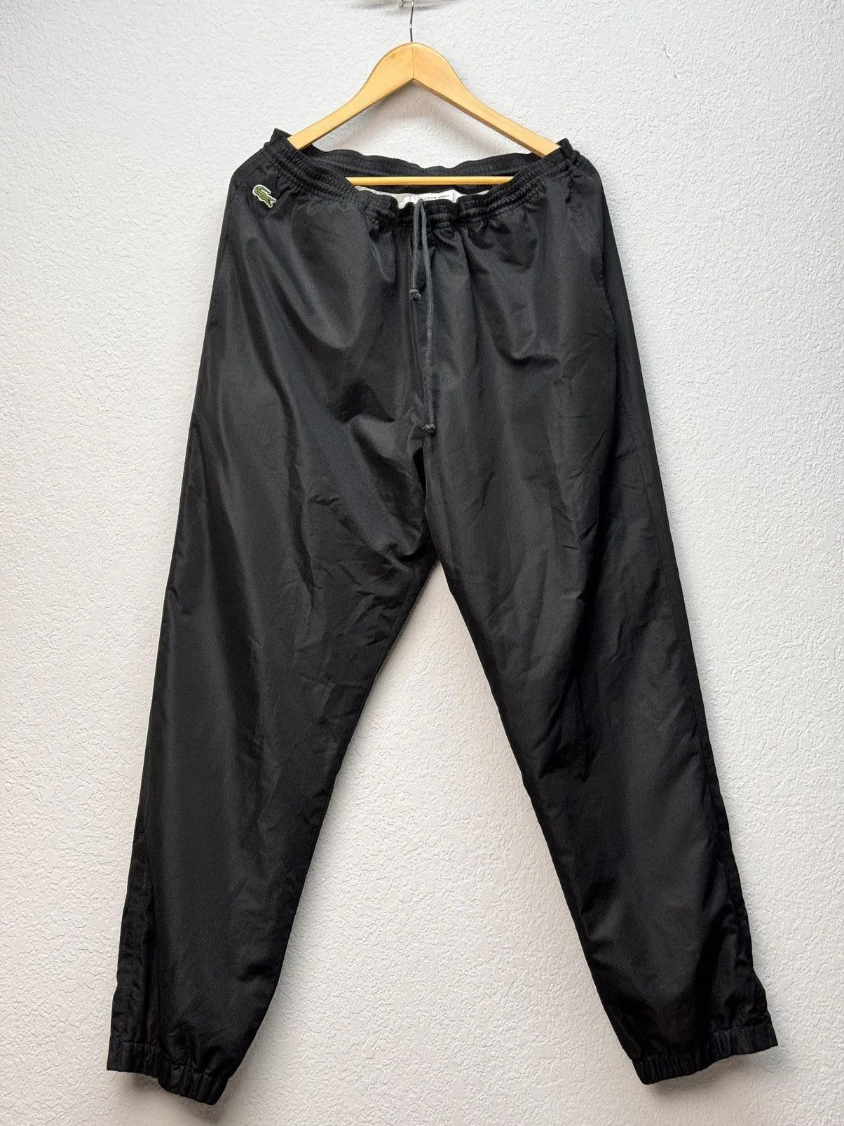 Lacoste × Vintage Vintage Nylon Lacoste Track Pants Drill Mini Logo Y2K Size US 34 / EU 50 - 7 Thumbnail