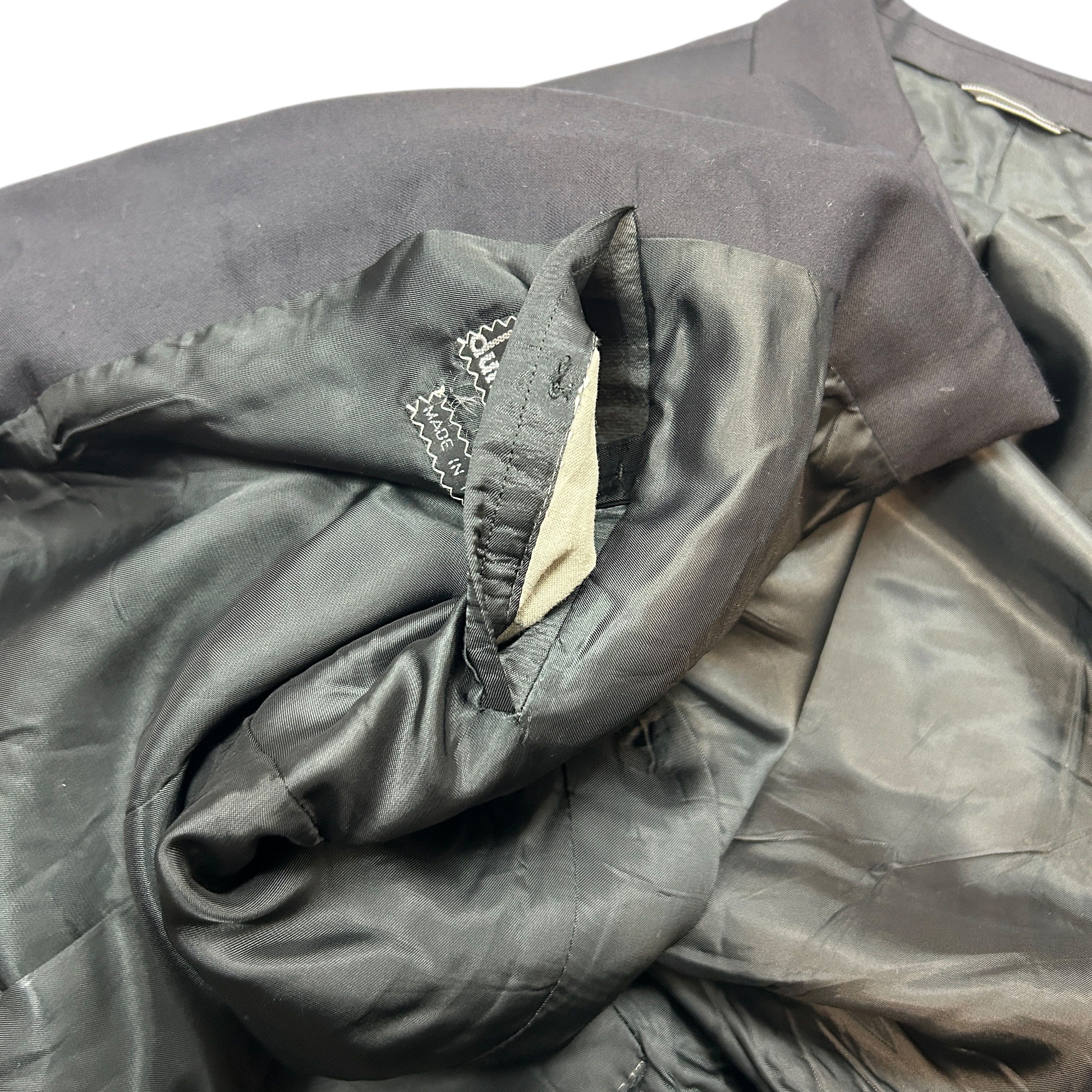 Alfred Dunhill Dunhill Tasmanian Super 100s Wool Black Blazer Men Size 46 Size 46R - 8 Thumbnail