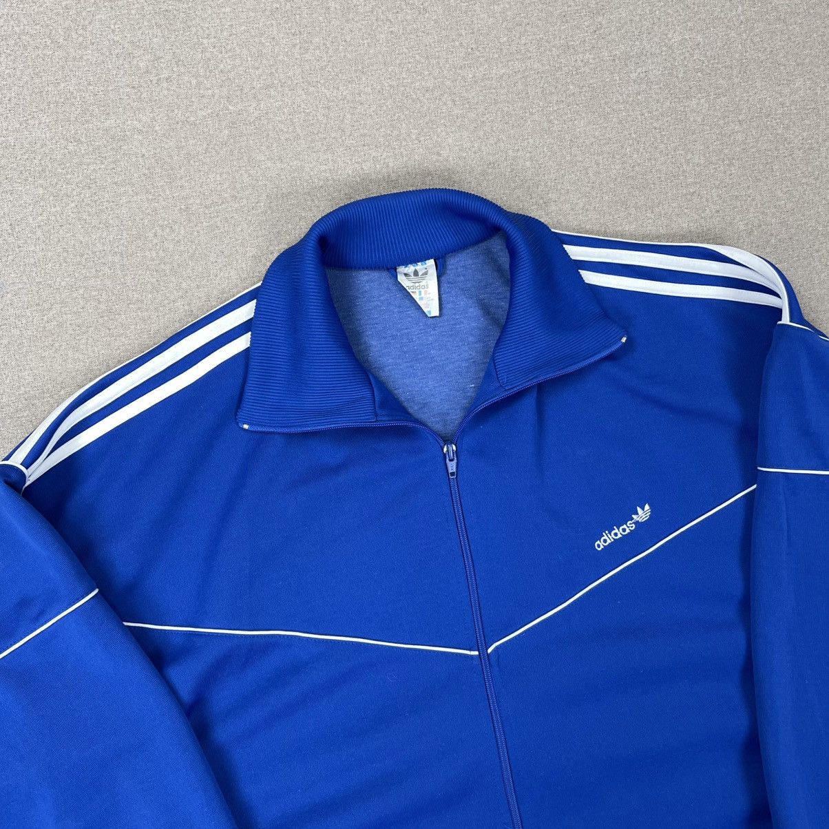 Adidas VINTAGE 80s ADIDAS TRACK JACKET TRACKSUIT TOP ZIP RETRO Size US XXL / EU 58 / 5 - 3 Thumbnail