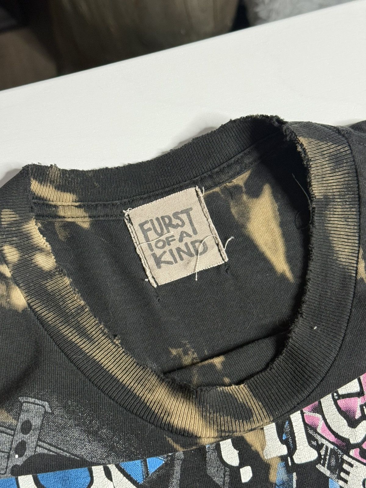 Vintage VINTAGE 1990’s SS Nascar Tee "Bleached" [L] PREOWNED Size US L / EU 52-54 / 3 - 7 Thumbnail