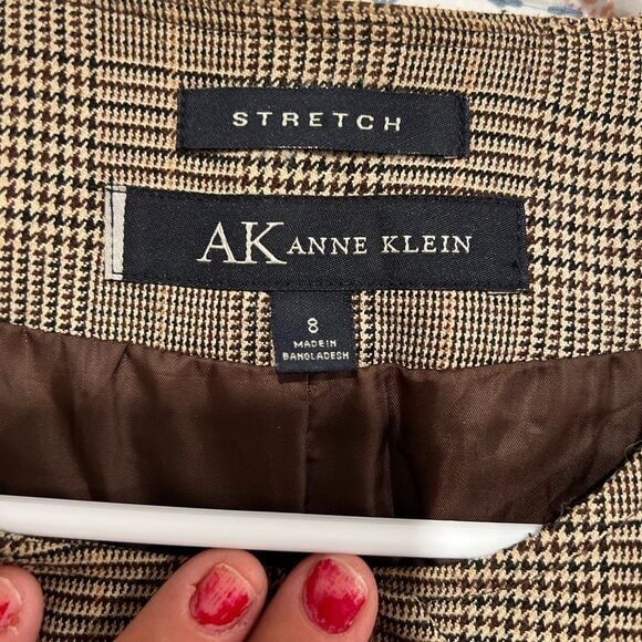 Anne Klein Anne Klein Wool Herringbone Fitted Blazer 8 Size M / US 6-8 / IT 42-44 - 10 Thumbnail
