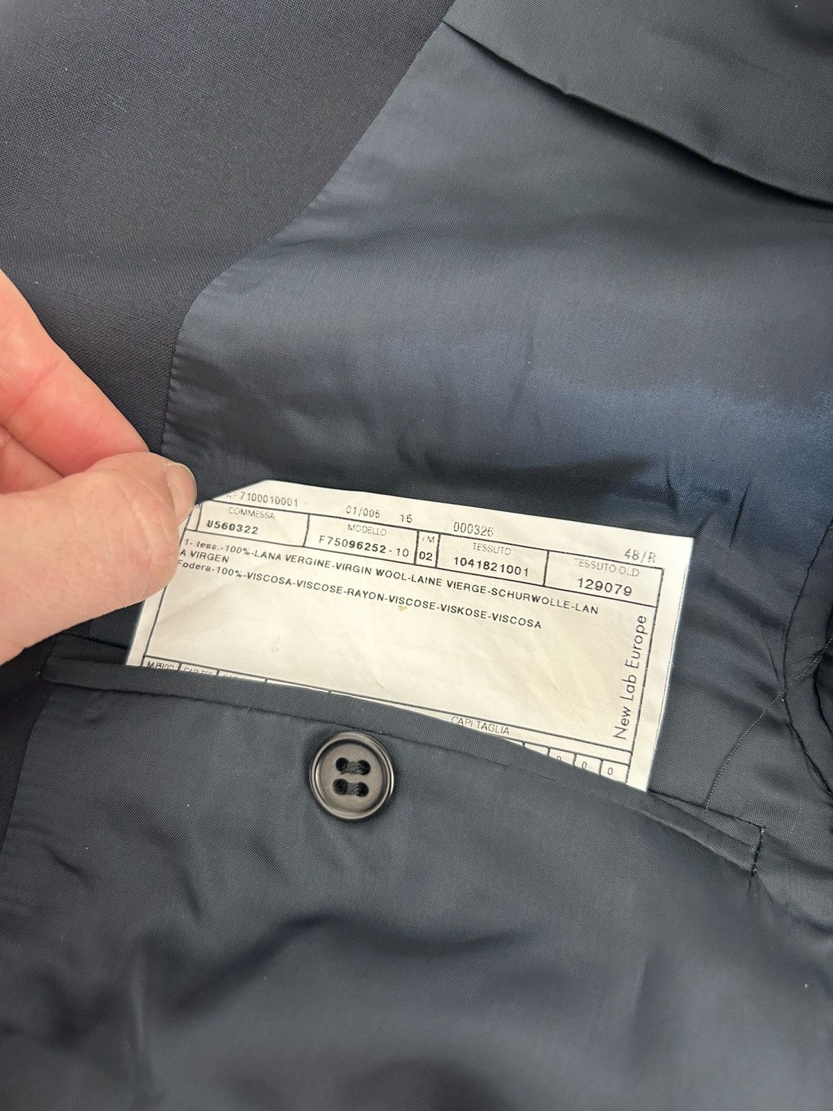 Calvin Klein 205W39NYC Calvin Klein Collection Suit Vintage Archive 1990s Size 48R - 4 Thumbnail