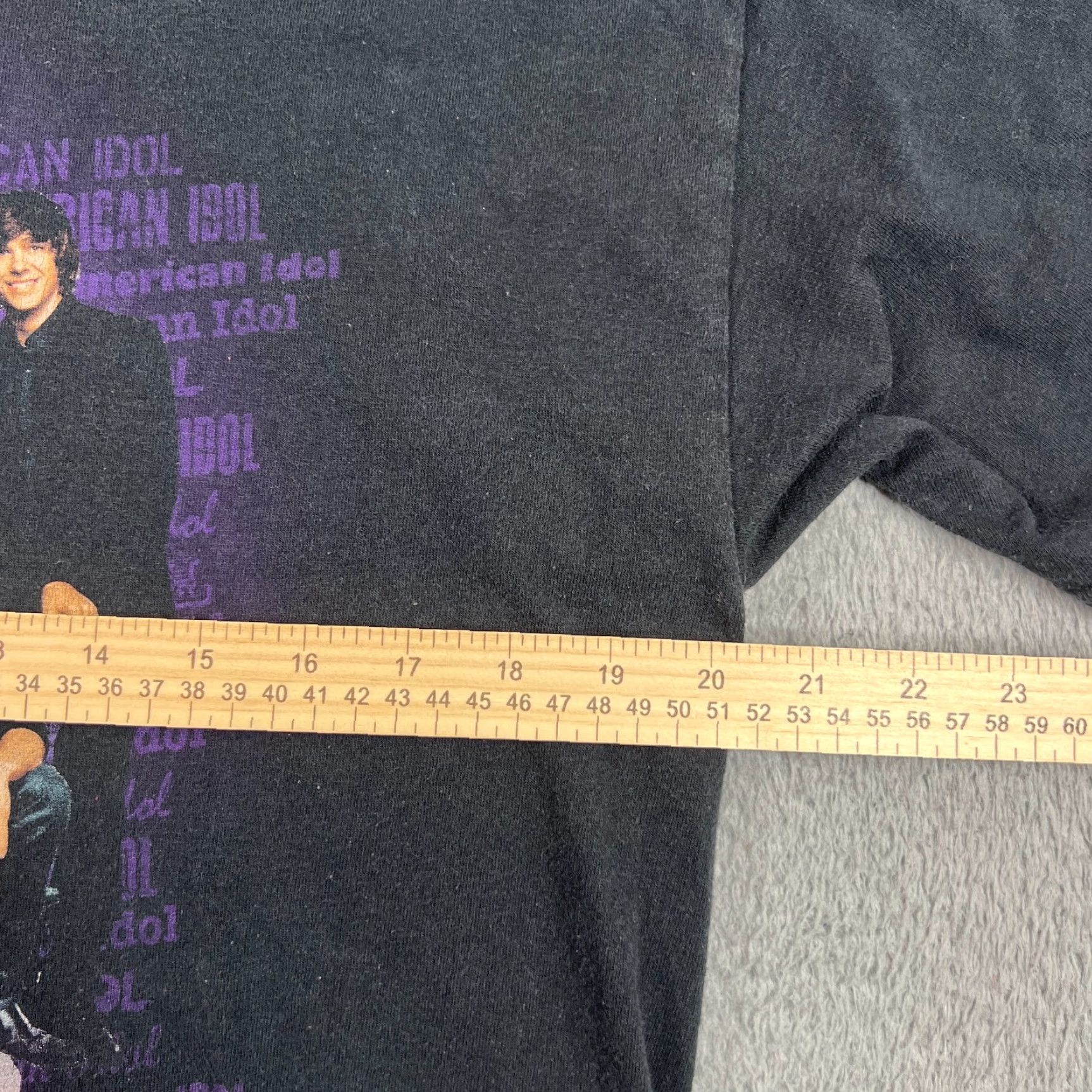 Hanes VINTAGE American Idol Shirt L Adult Black 2010 Tour Hanes Heavy Cotton Unisex T-Shirt Men's Womens Size US L / EU 52-54 / 3 - 7 Thumbnail