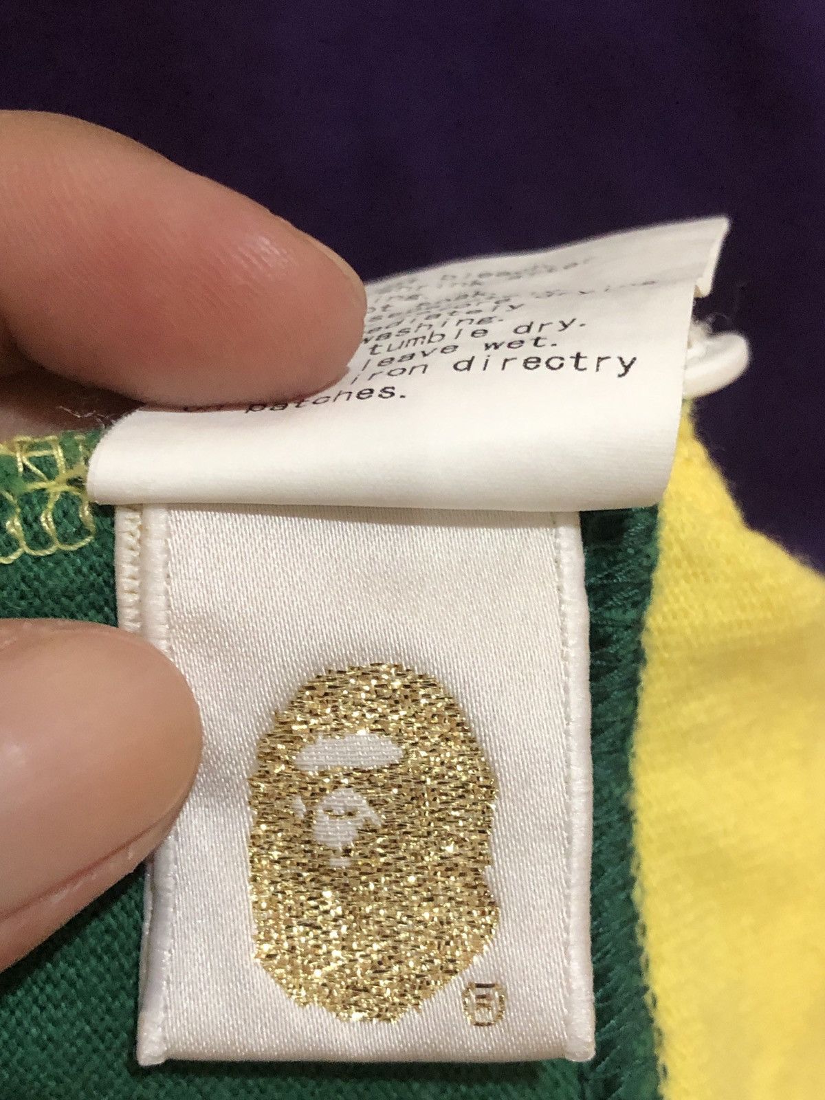 Bape OG 2005 Bape Rugby Striped Shirts Size US L / EU 52-54 / 3 - 9 Thumbnail
