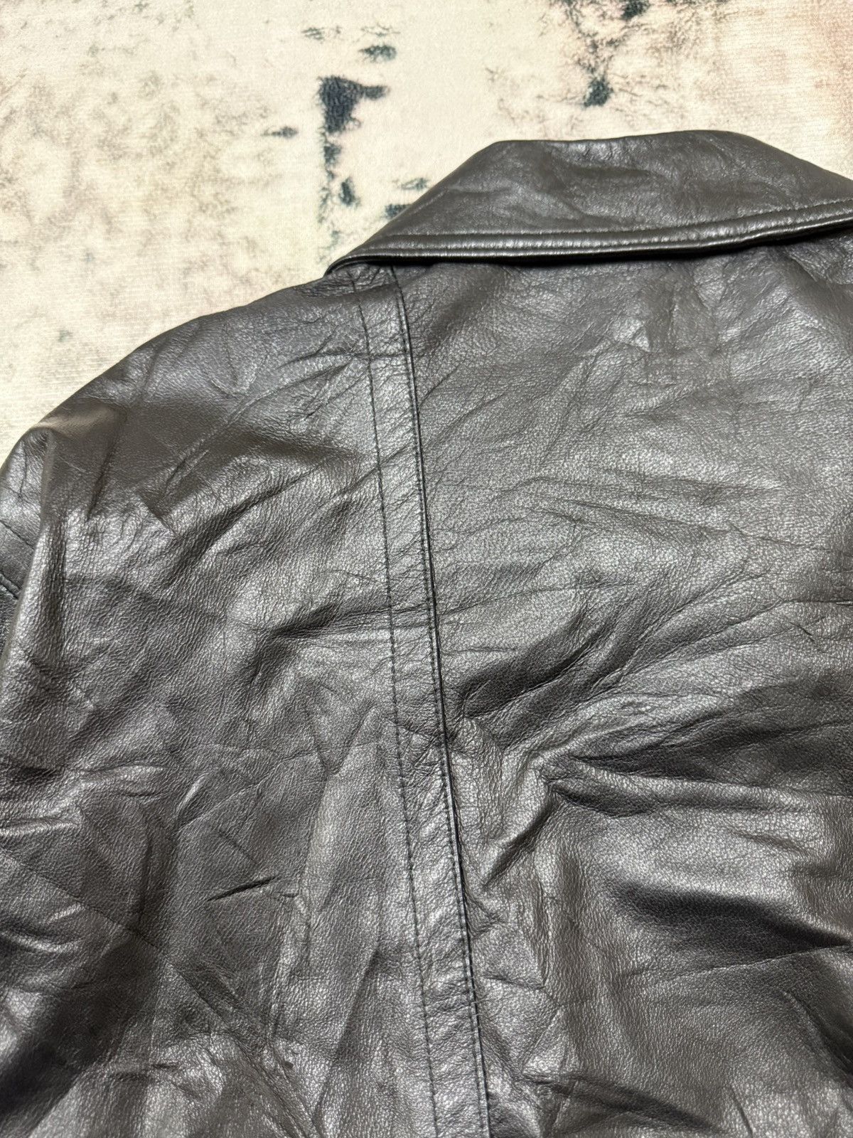 Pierre Balmain Vintage Pierre Balmain Paris Bomber Leather Jacket Size US L / EU 52-54 / 3 - 15 Thumbnail