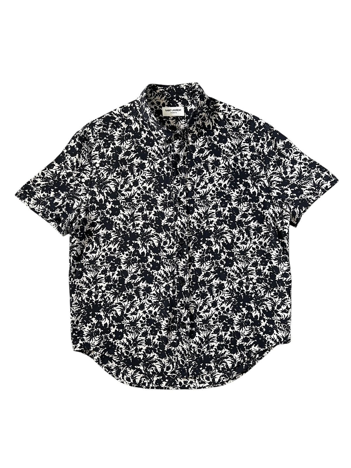 Hedi Slimane × Saint Laurent Paris Saint Laurent Paris Silk Floral Button Shirt Size US S / EU 44-46 / 1 - 3 Thumbnail