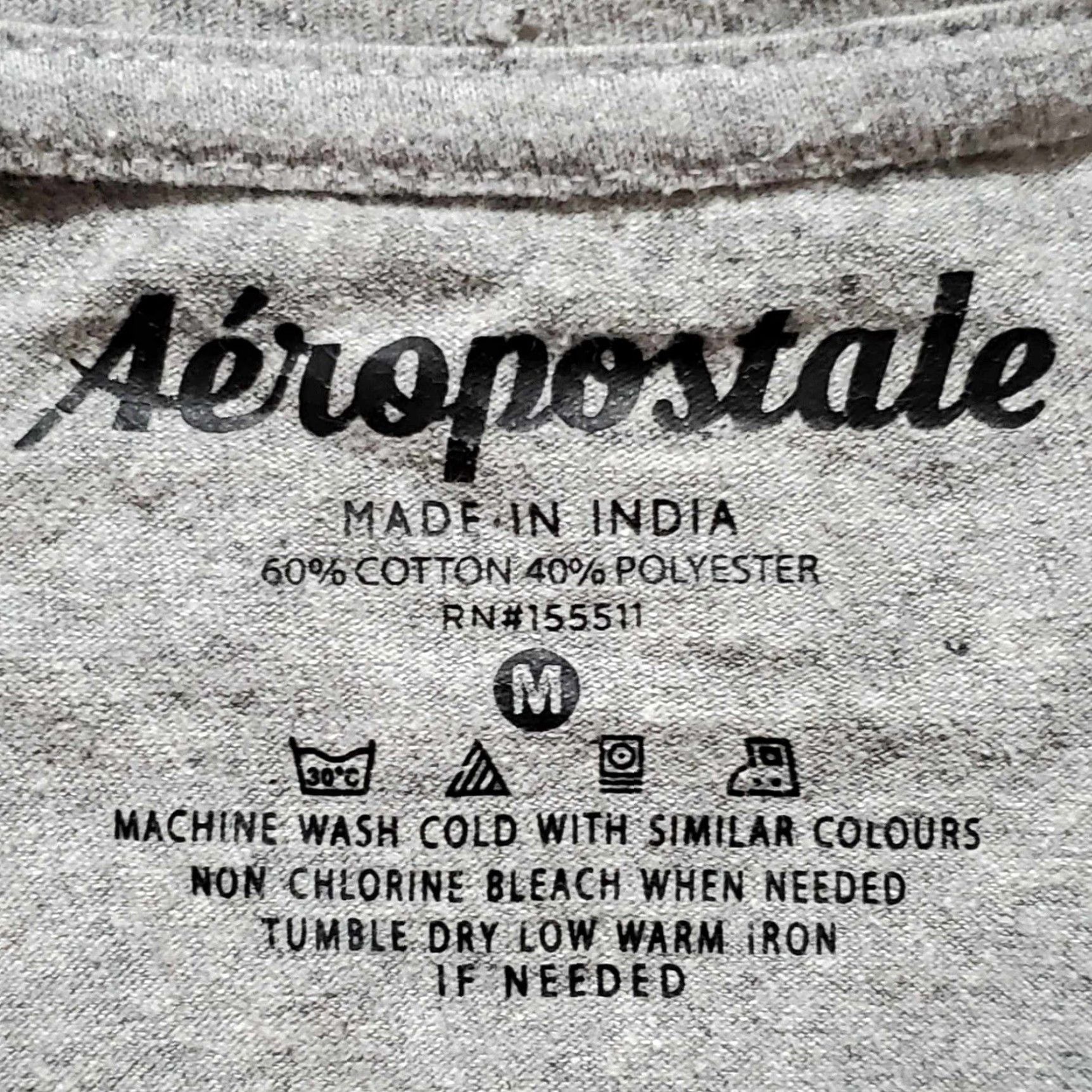 Aeropostale VINTAGE Aeropostale T-Shirt Skyline NYC Y2K Mens M AOP Gray Shirt Size US M / EU 48-50 / 2 - 2 Thumbnail
