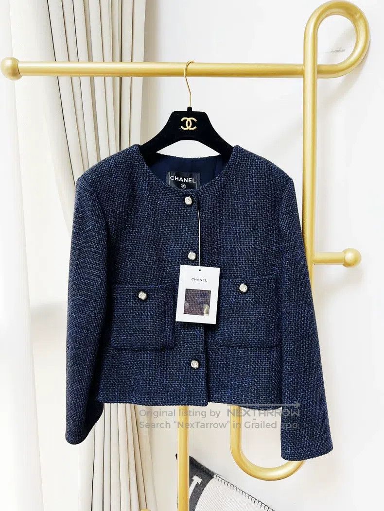 Chanel Chanel 21B autumn and winter preview dark blue diamond but Size XS / US 0-2 / IT 36-38 - 1 Thumbnail