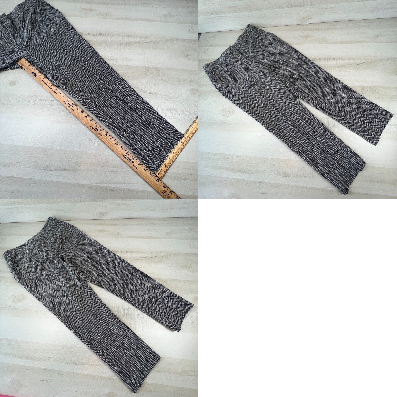 Vince Camuto Vince Camuto Womens Gray Herringbone Flat Front Tapered Leg Career Pants Size 12 Size 34" / US 12 / IT 48 - 8 Thumbnail
