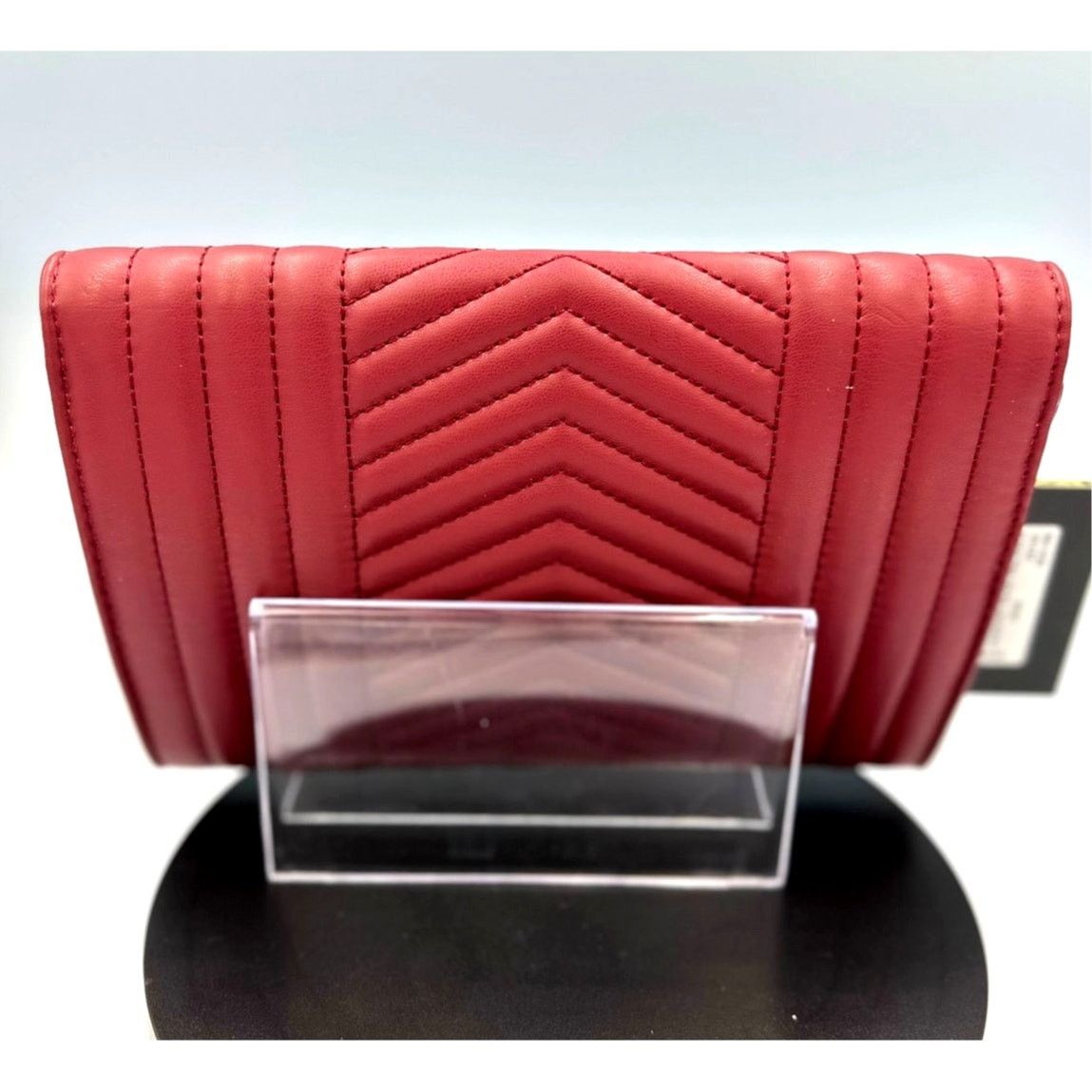 Badgley Mischka Badgley Mischka Crossbody Chevron Quilted Center Cover Wine Size ONE SIZE - 7 Thumbnail