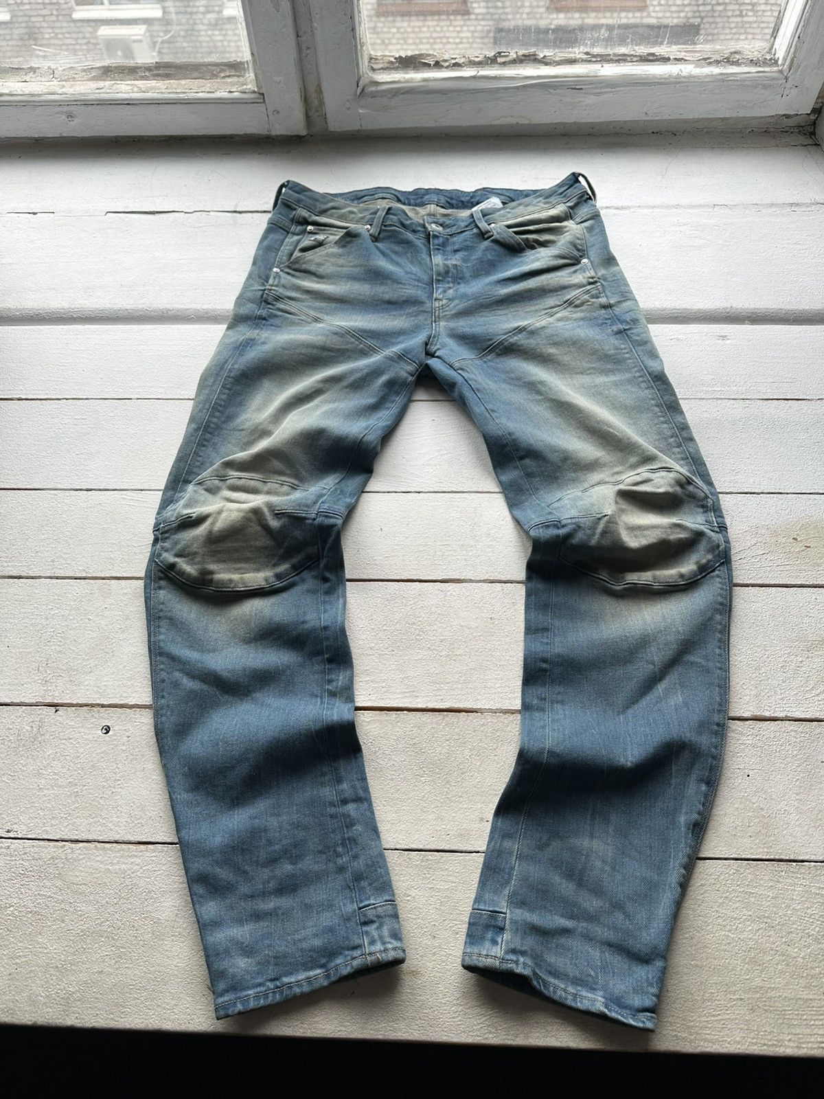 🚨VNTG G STAR RAW BLUE FADED RARE AVANT GARDE JEANS Y2K
