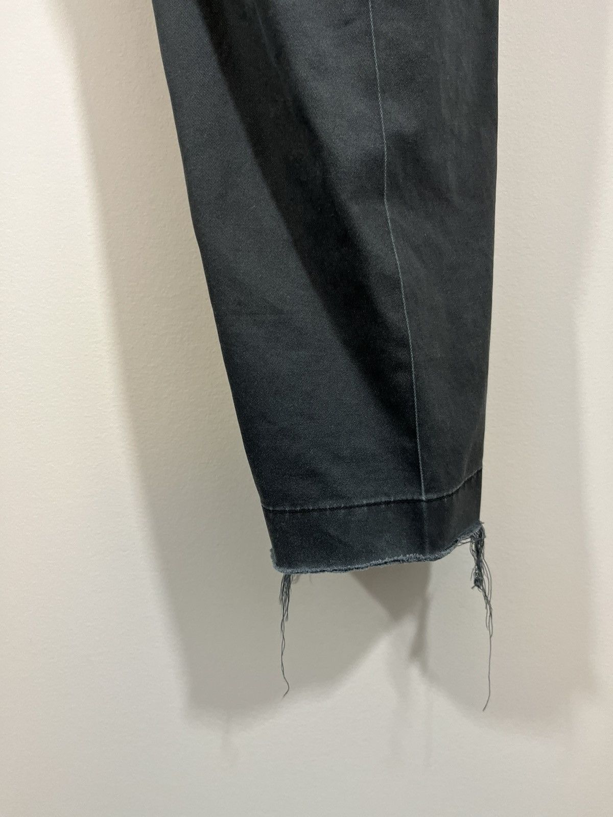 Vintage Thrashed Faded Blank Raw Hem Basic Pants Size US 36 / EU 52 - 15 Thumbnail