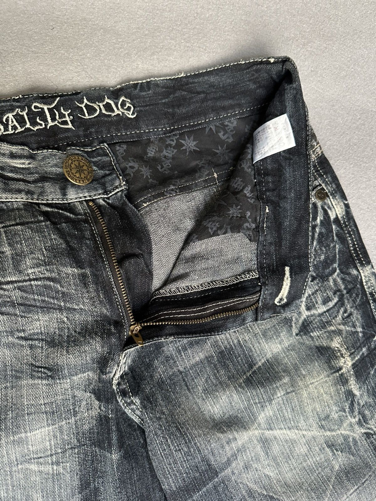Japanese Brand FLARE Salty Dog Claw Mark Design Denim Size US 32 / EU 48 - 9 Thumbnail