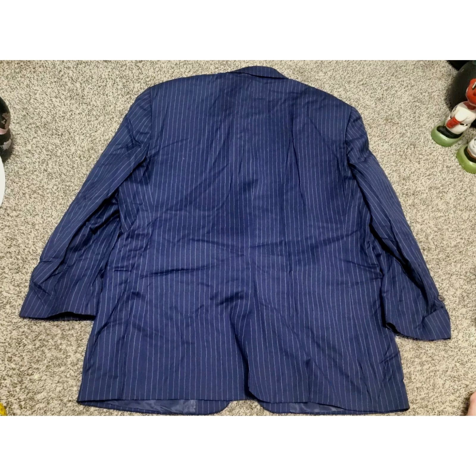 Polo Ralph Lauren VINTAGE Polo Ralph Lauren Pinstripe Indigo Rowing Blazer 44R Size US XXL / EU 58 / 5 - 2 Thumbnail