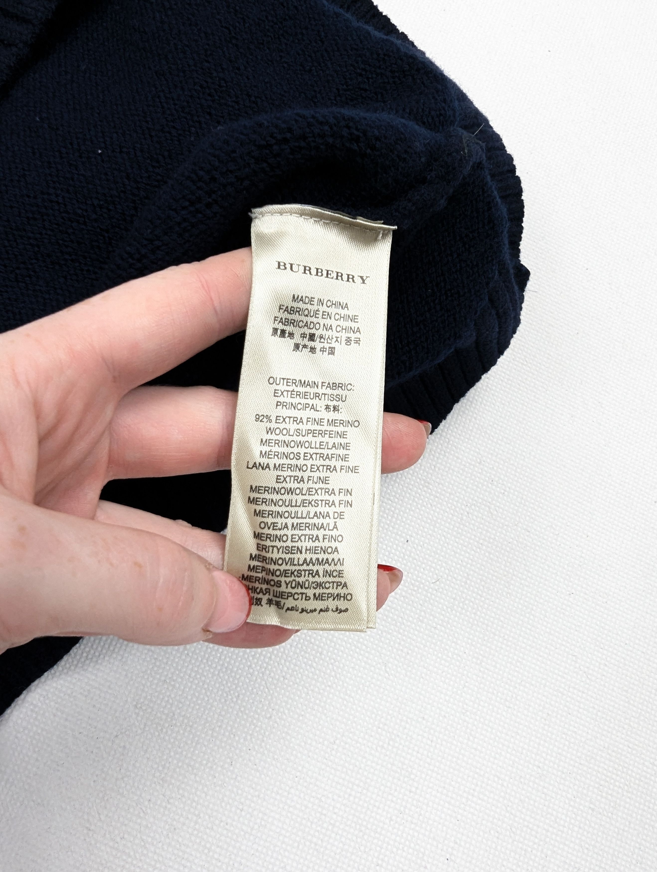 Burberry Burberry 100% extra merino wool heavy braid sweater jumper M Size US M / EU 48-50 / 2 - 5 Thumbnail
