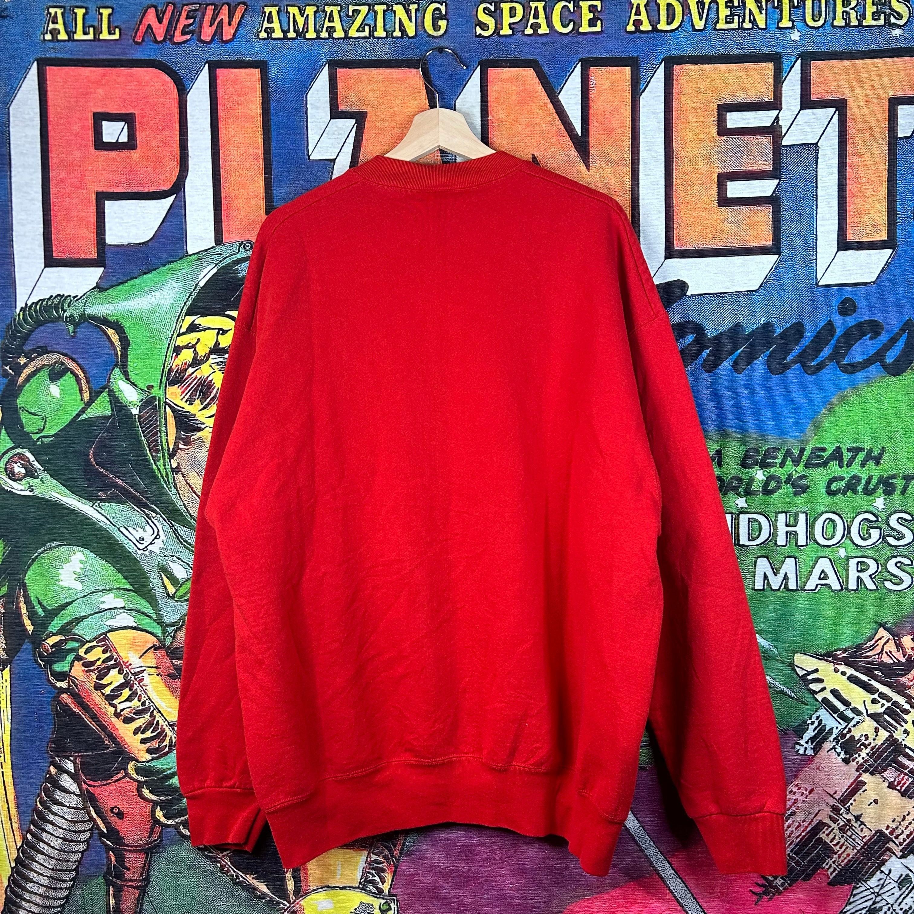 NFL × Vintage Vintage 90s Kansas City Chiefs Sweatshirt Size 2XL Size US XXL / EU 58 / 5 - 2 Thumbnail