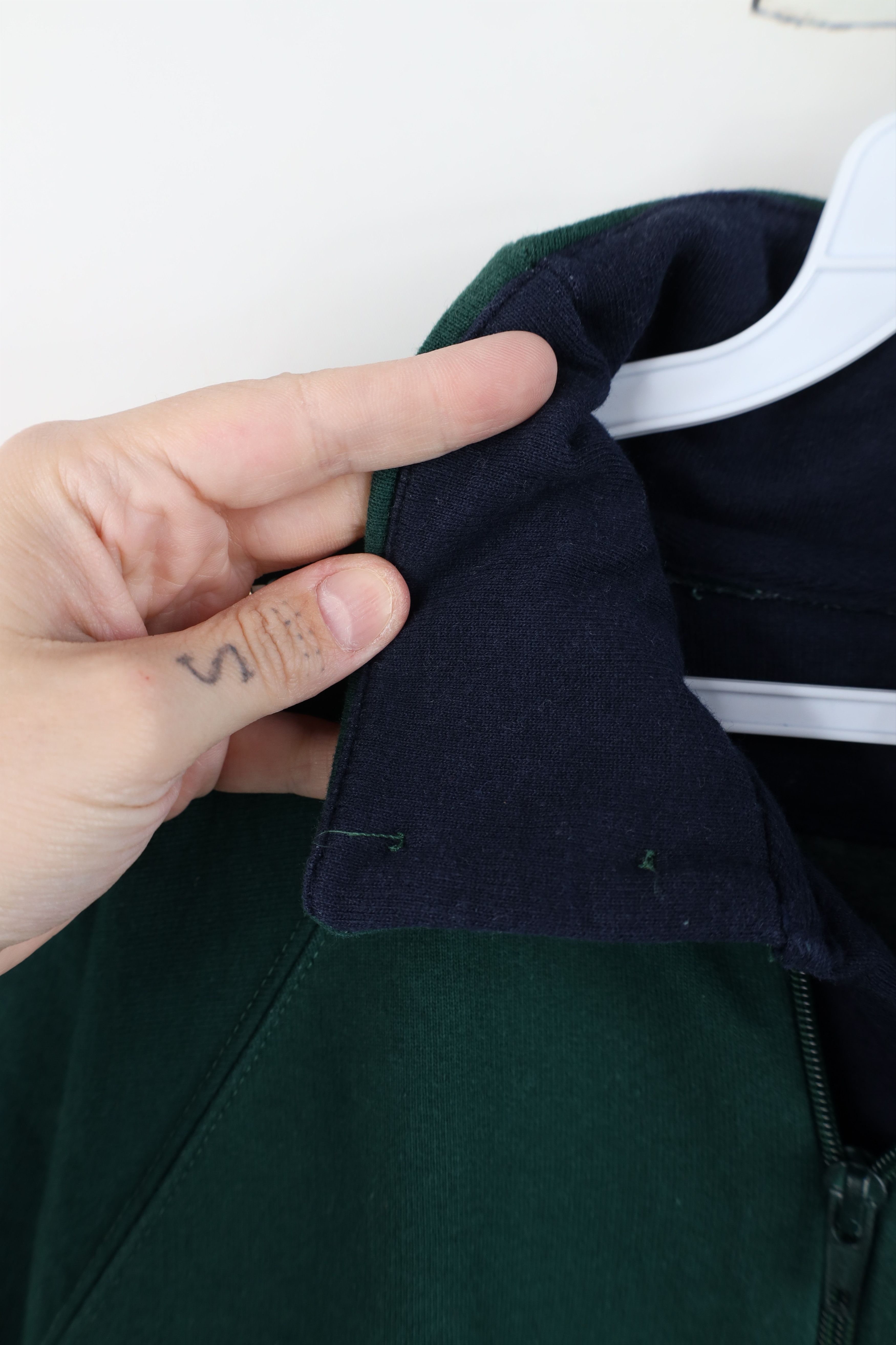Vintage Vintage 90s Streetwear Half Zip Pullover Sweatshirt Green Size US L / EU 52-54 / 3 - 6 Thumbnail