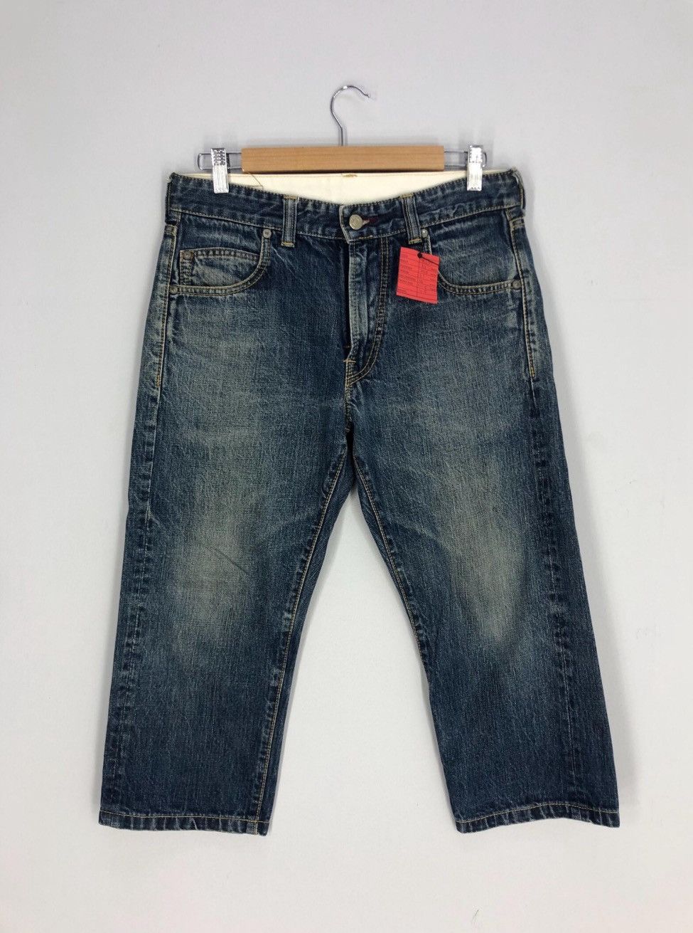Blue Blue Japan Size 31x29 Vintage Blue Blue Japan Stone Wash Jean Size US 31 - 2 Thumbnail