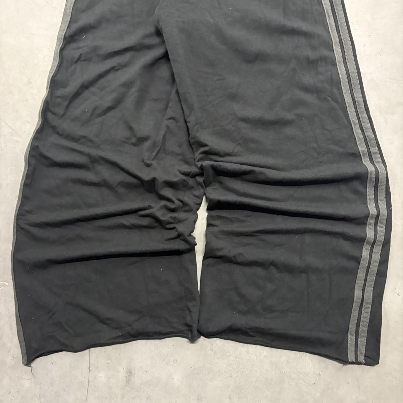 Vintage Crazy Vintage Y2K/2000s Super Baggy Wideleg Black Striped Sweatpants! Size US 36 / EU 52 - 4 Thumbnail