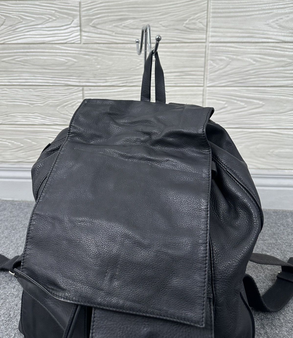 Dior × Kris Van Assche Dior Homme - Kris Van Assche - Leather Drawstring Back Pack Size ONE SIZE - 5 Thumbnail