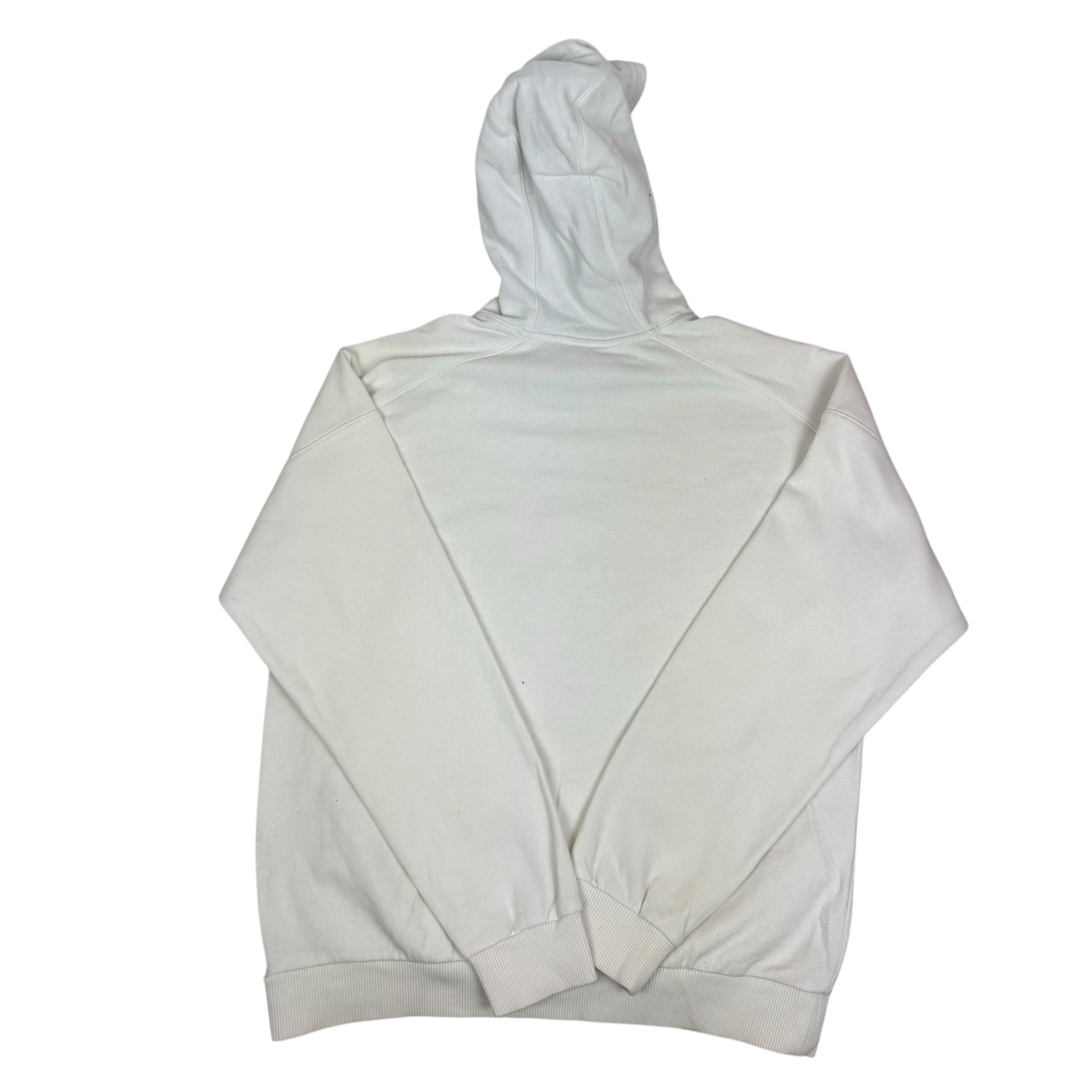 Nike Nike Men's White Middle Swoosh Pullover Fleece Hoodie Medium Size US M / EU 48-50 / 2 - 10 Thumbnail