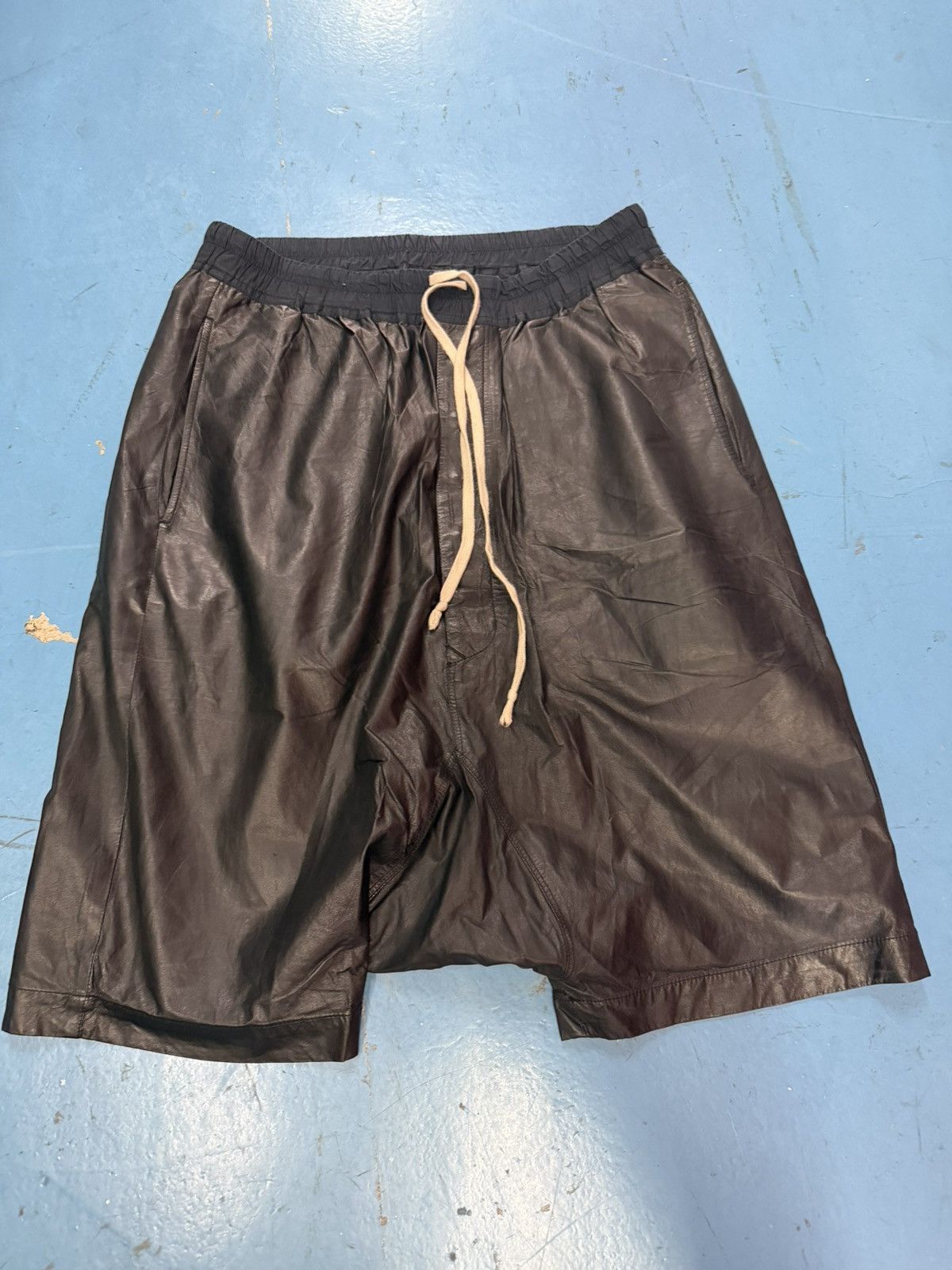 Rick Owens SS15 RICK OWENS KANGAROO LEATHER SHORTS Size US 34 / EU 50 - 1 Thumbnail