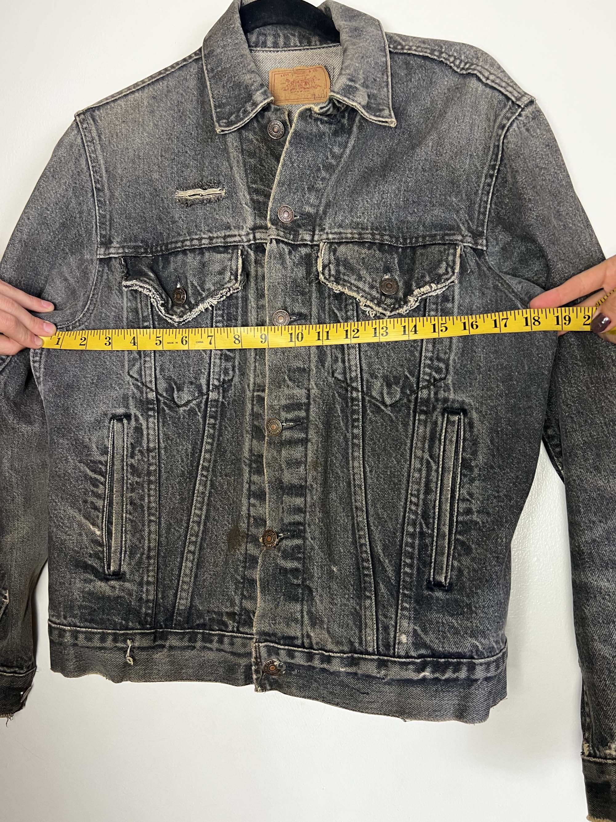 Levi's Vintage Clothing Vintage 1980's Levi's Black Denim 4 Pocket Jean Jacket Size US M / EU 48-50 / 2 - 7 Thumbnail