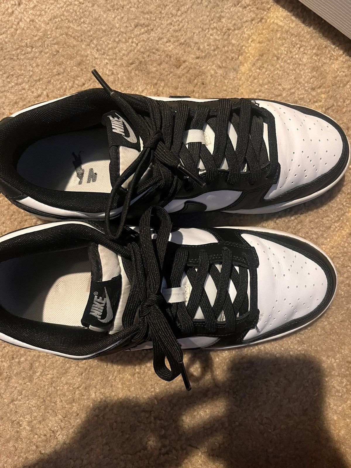 Nike Nike Pandas, Dunk Low Size US 9.5 / EU 42-43 - 7 Thumbnail
