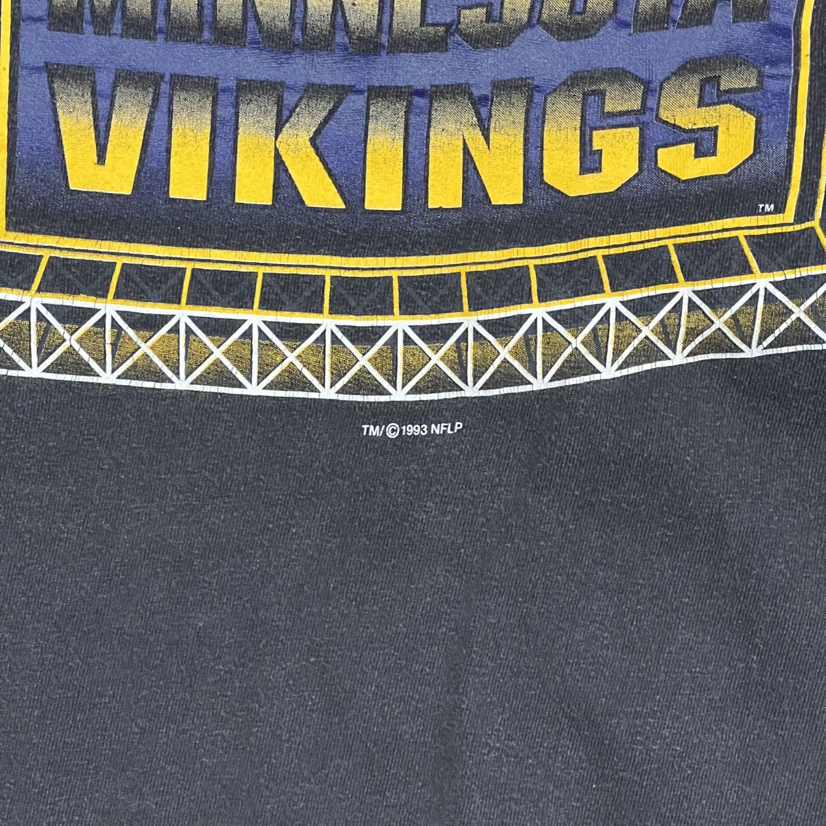 Starter Vintage Starter Minnesota Vikings Black T Shirt Large Size US L / EU 52-54 / 3 - 2 Thumbnail