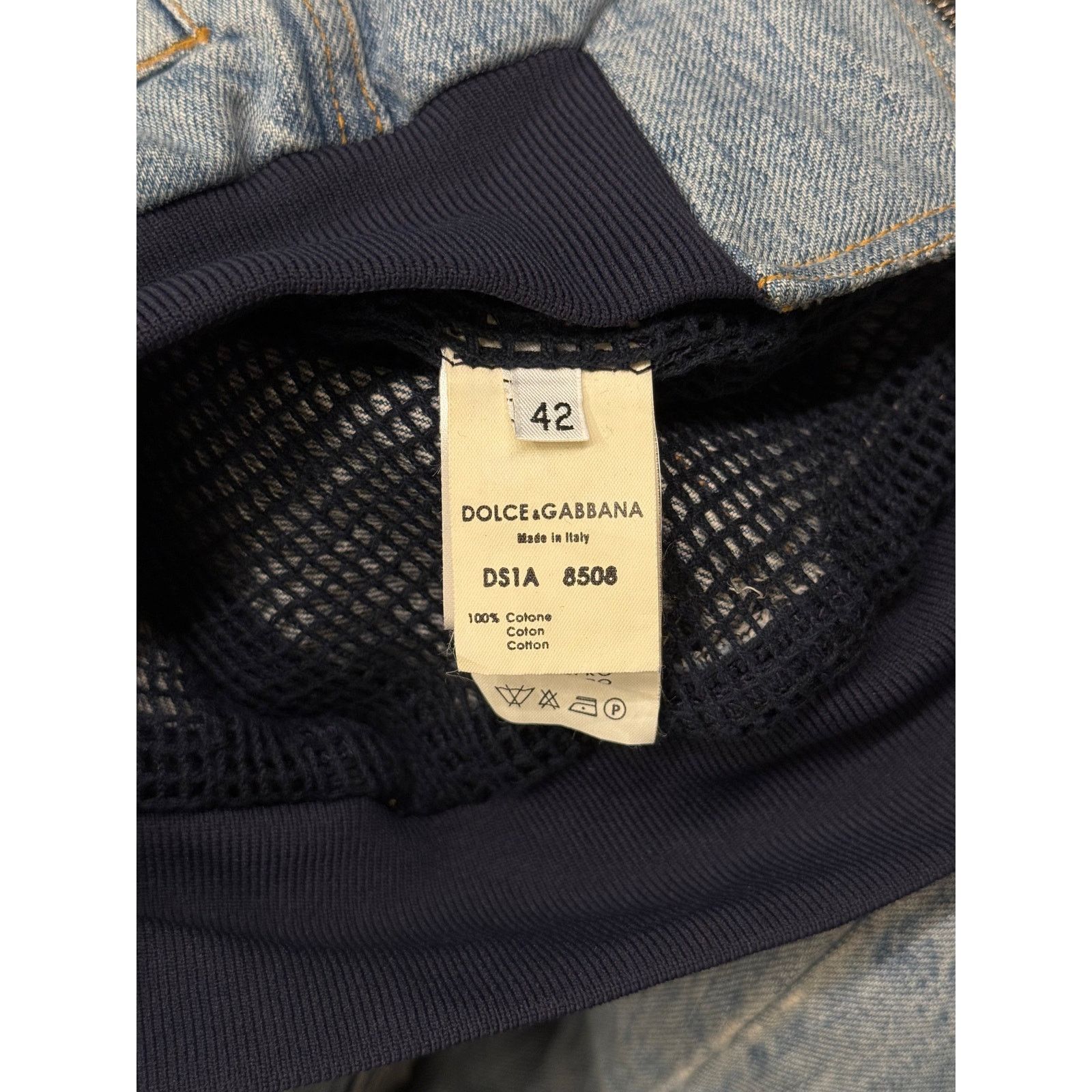 Dolce & Gabbana 2000s Dolce & Gabbana denim bomber jacket Size US XS / EU 42 / 0 - 8 Thumbnail