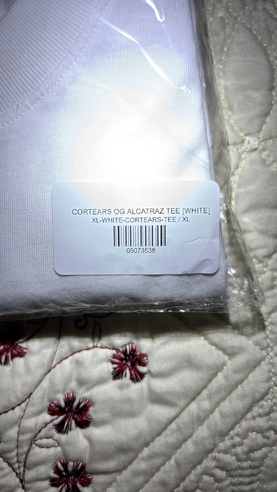 Corteiz Corteiz x DENIM TEARS “CORTEARS OG ALCATRAZ” Tee, White (XL) Size US XL / EU 56 / 4 - 4 Thumbnail