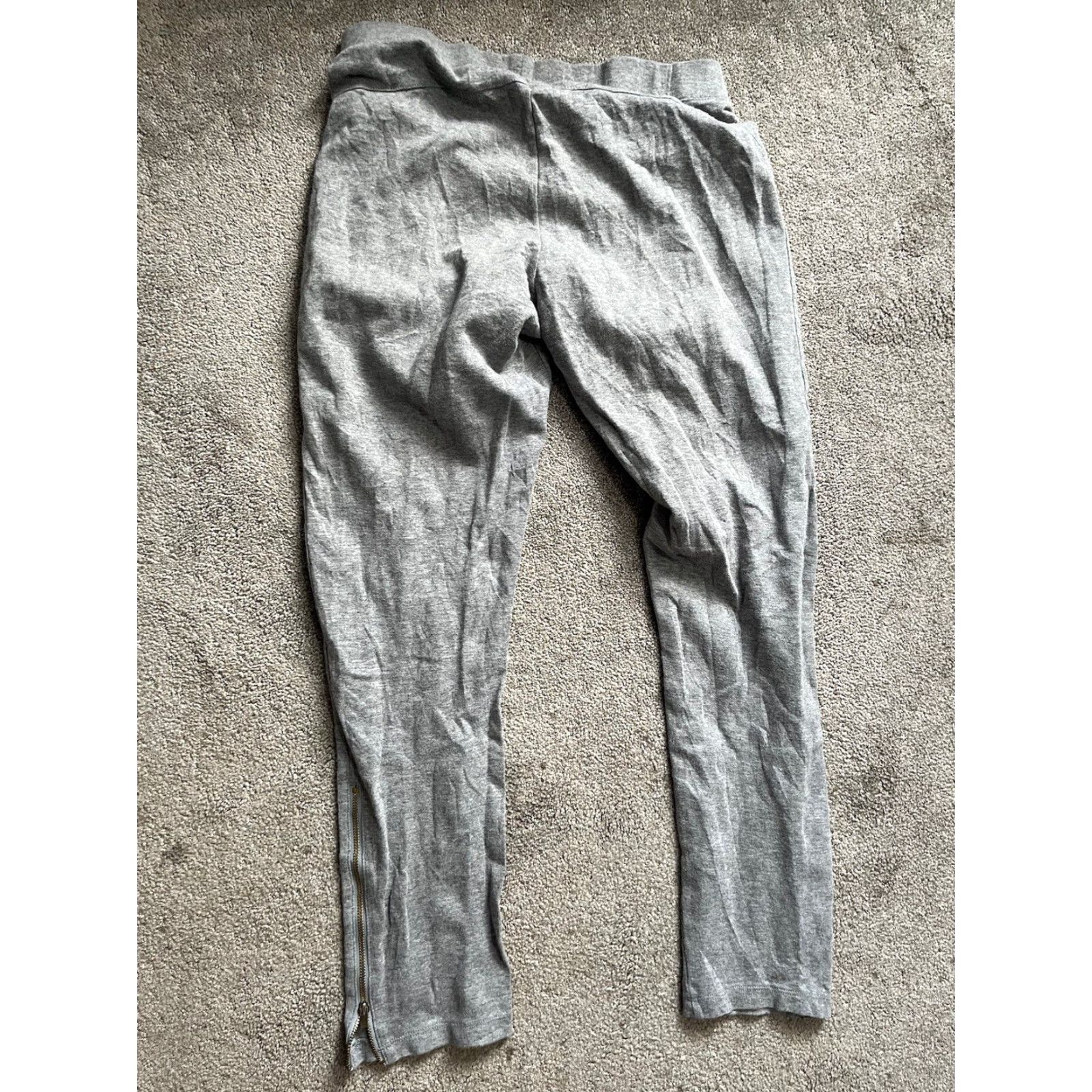 Gap VINTAGE Gap Womens Pants Gray Size Medium Sweatpants Tapered Mid Rise Ankle Zip Elastic Waist Womens Size 32" / US 10 / IT 46 - 3 Thumbnail