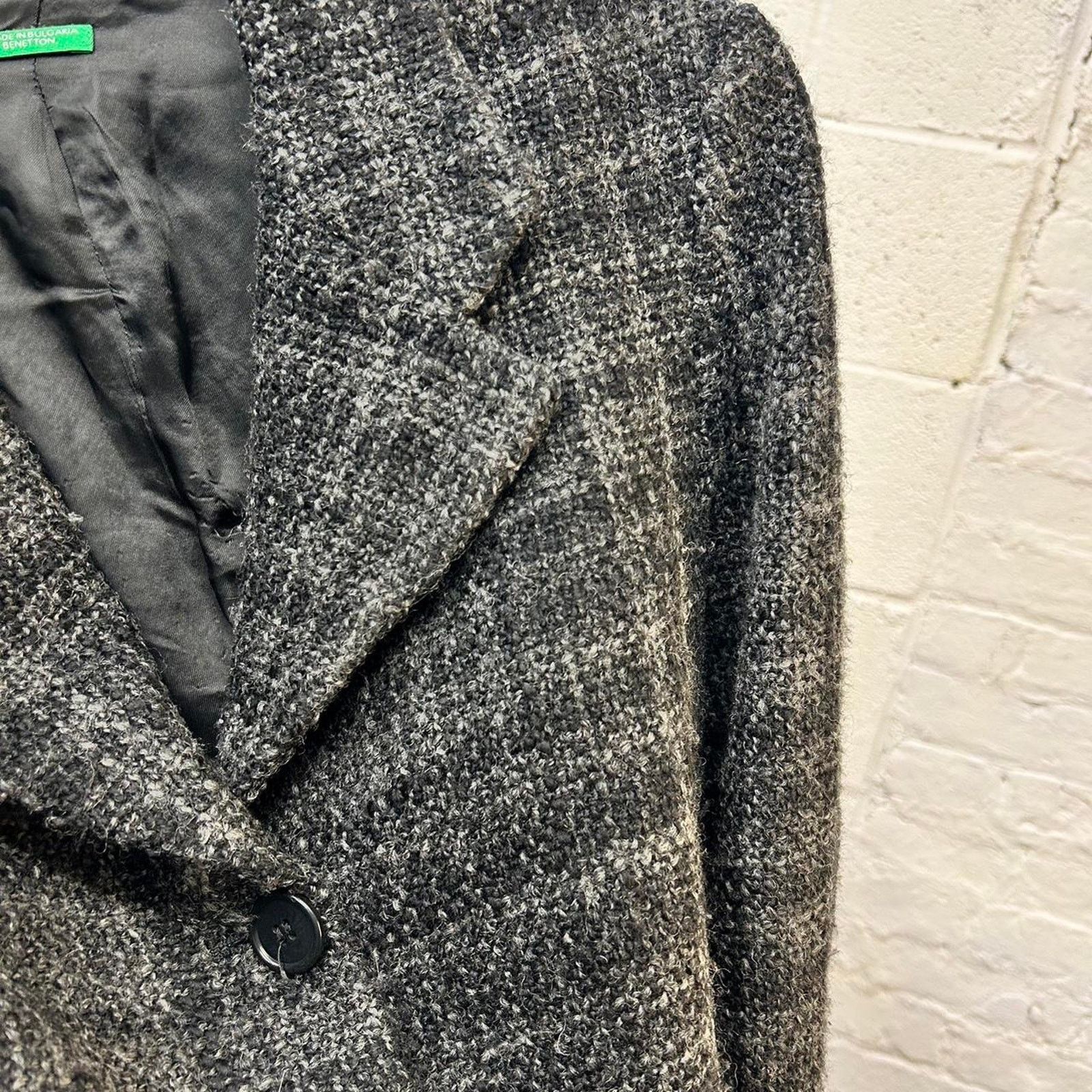 United Colors Of Benetton Of Benetton grey wool coat Size S / US 4 / IT 40 - 6 Thumbnail