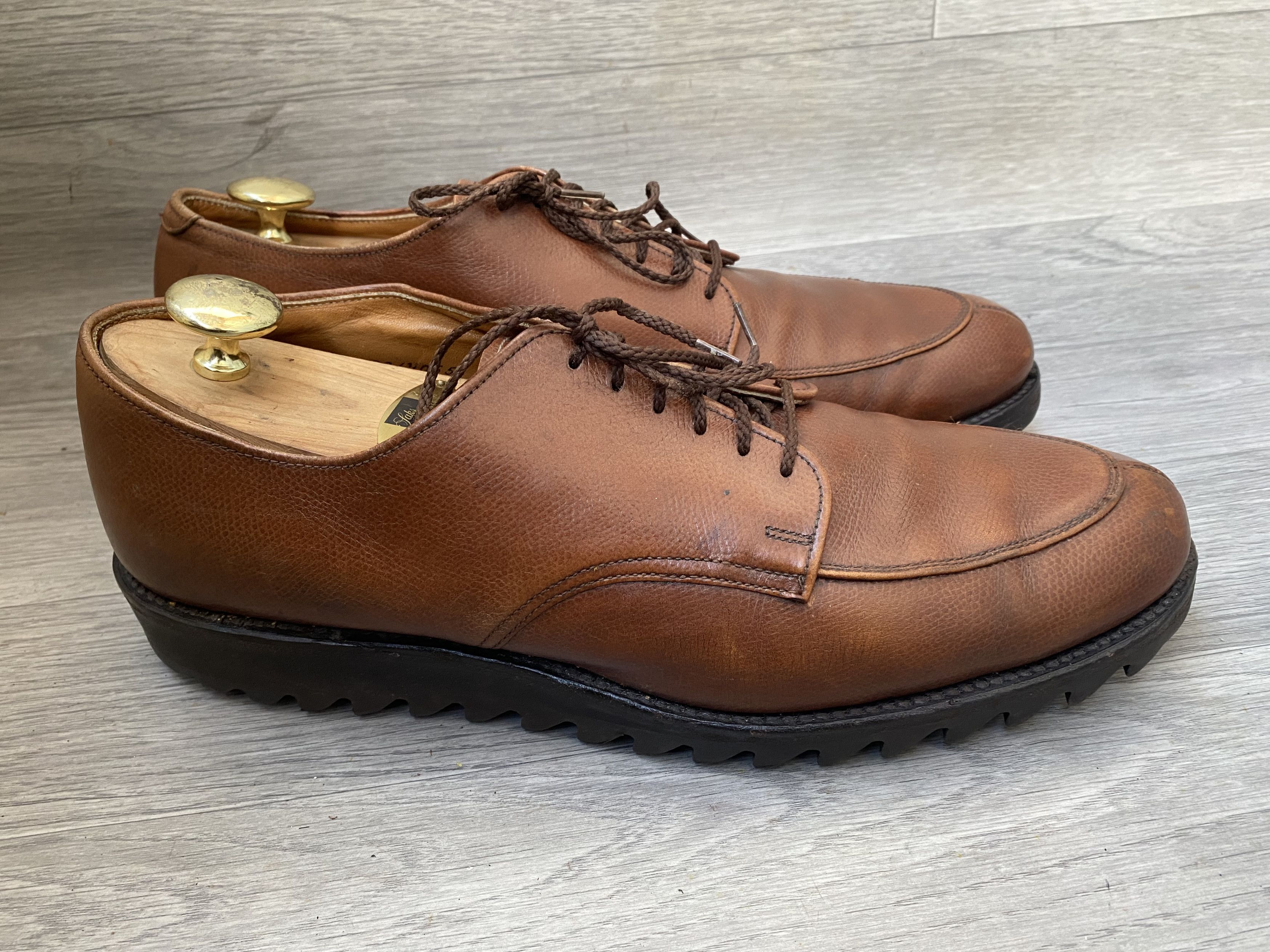 Alden Alden norvegian split toe, pebble grain derby shoes 13A/C Size US 13 / EU 46 - 8 Thumbnail