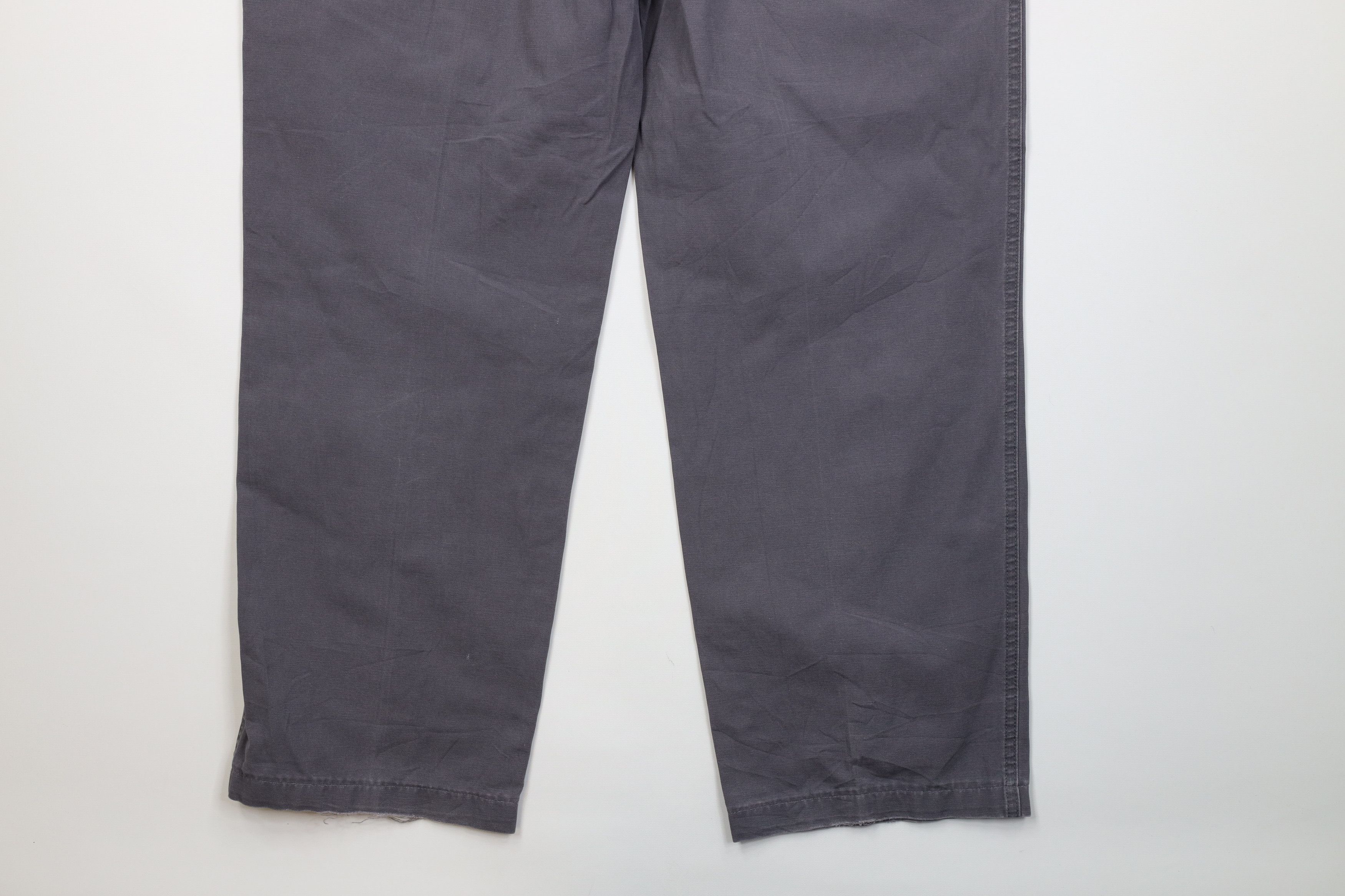 Cabelas Vintage Y2K Cabelas Canvas Wide Leg Cargo Pants Steel Blue Size US 38 / EU 54 - 16 Thumbnail