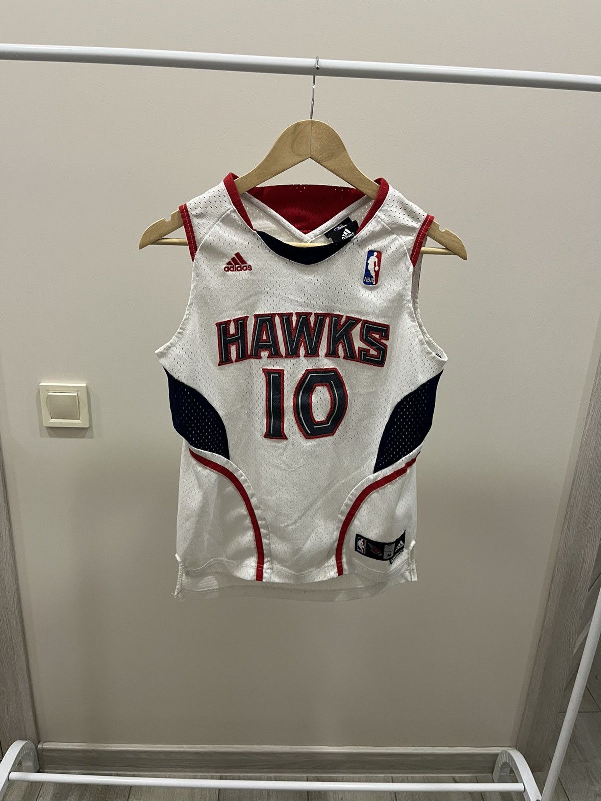 Adidas Vintage | Mike Bibby | Atlanta Hawks Adidas NBA Jersey Size US S / EU 44-46 / 1 - 1 Thumbnail
