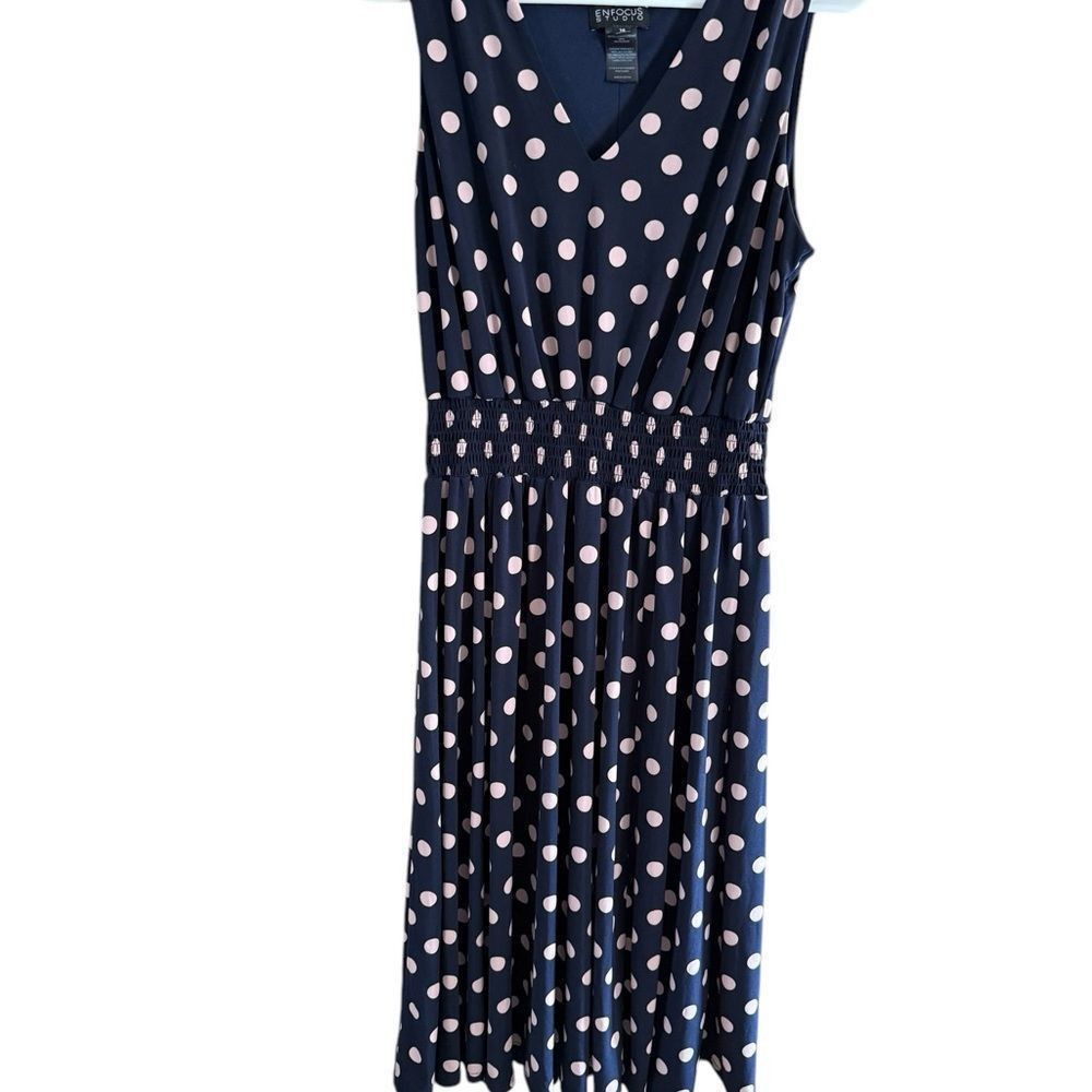 Other Enfocus Studio Blue One Shoulder Sundress Size L / US 10 / IT 46 - 10 Thumbnail