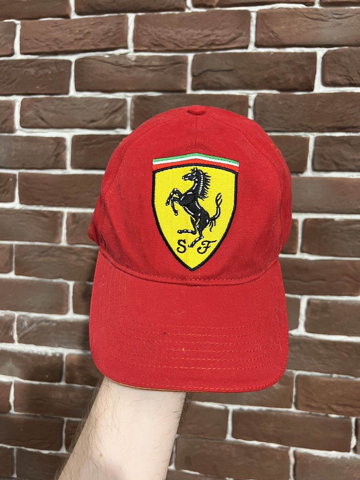 Vintage Rare Vintage Ferrari Racing Flames Y2k Drip Hat Cap Motor Size ONE SIZE - 2 Thumbnail
