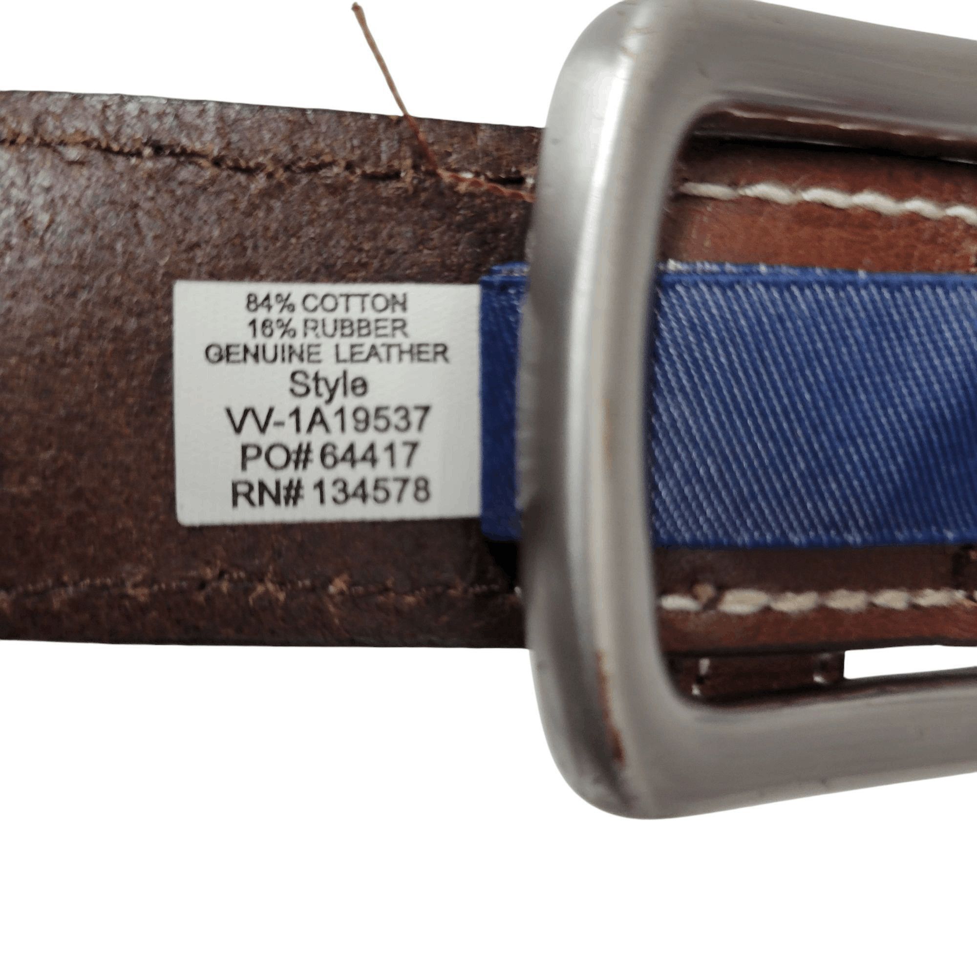 Vineyard Vines Vineyard Vines Men's Braided Elastic Leather Belt Size 36 Size 36 - 6 Thumbnail