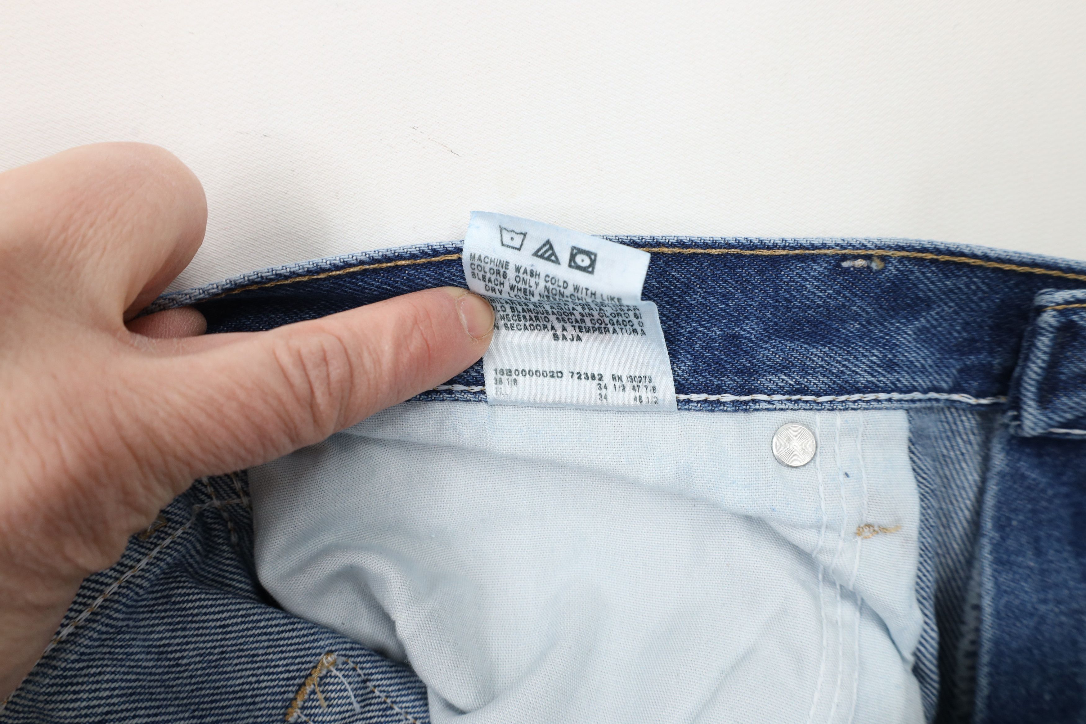 Vintage × Wrangler Deadstock Vintage Y2K Wrangler Leg Denim Jeans Blue Cotton Size US 36 / EU 52 - 7 Thumbnail
